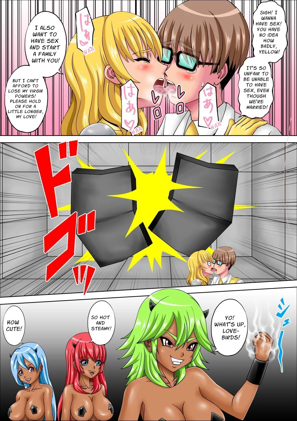 Maiden Rangers Virgingers 4 ~ Virgin Wife Yellow's NTR Corruption! ~ page 6 full