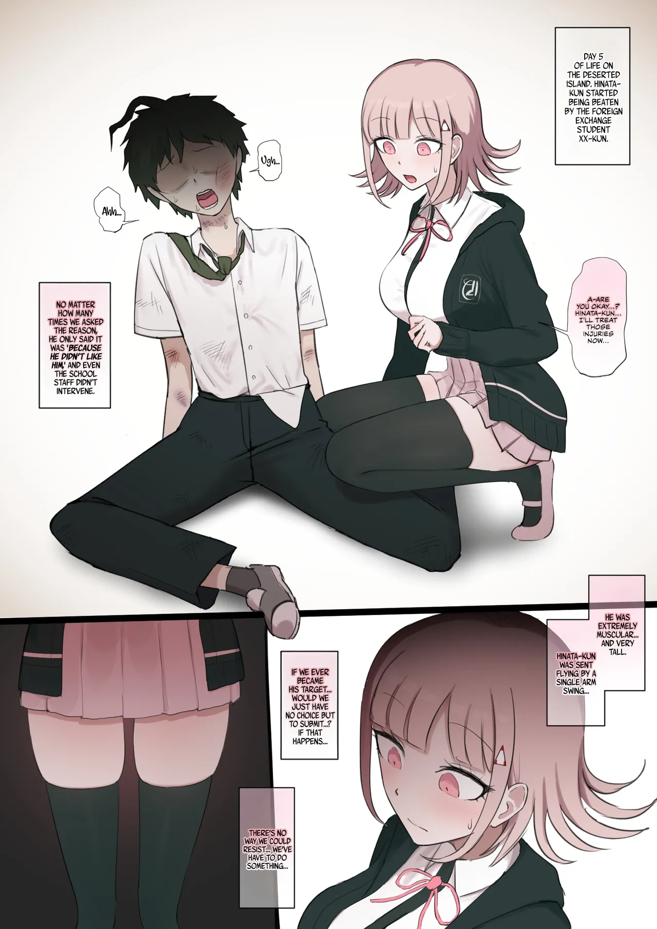 Mahiru x Nanami BBC part 1 + Nanami x Mahiru BBC 2 + Nanami ×BBC 3 page 4 full