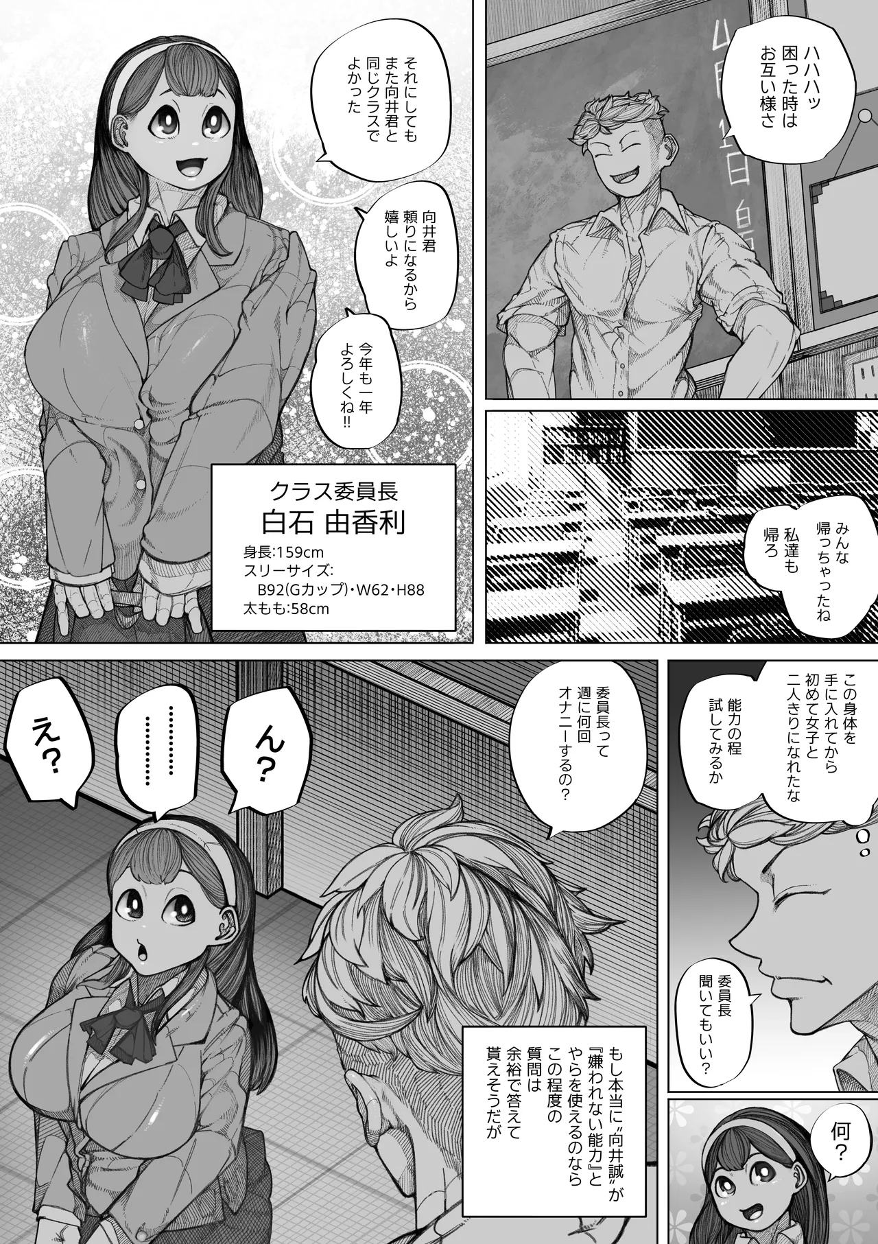 Kirawarenai Otoko -Zettai ni Kirawarenai Nouryoku o Te ni Ireta node Class Iinchou o Jibun Senyou no Niku Onaho ni suru Hanashi- page 6 full