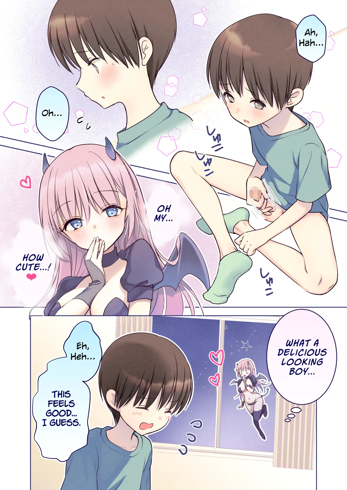 First-Sperm-Loving Succubus' Dinner of Cowgirl & Creampie Sex page 6 full