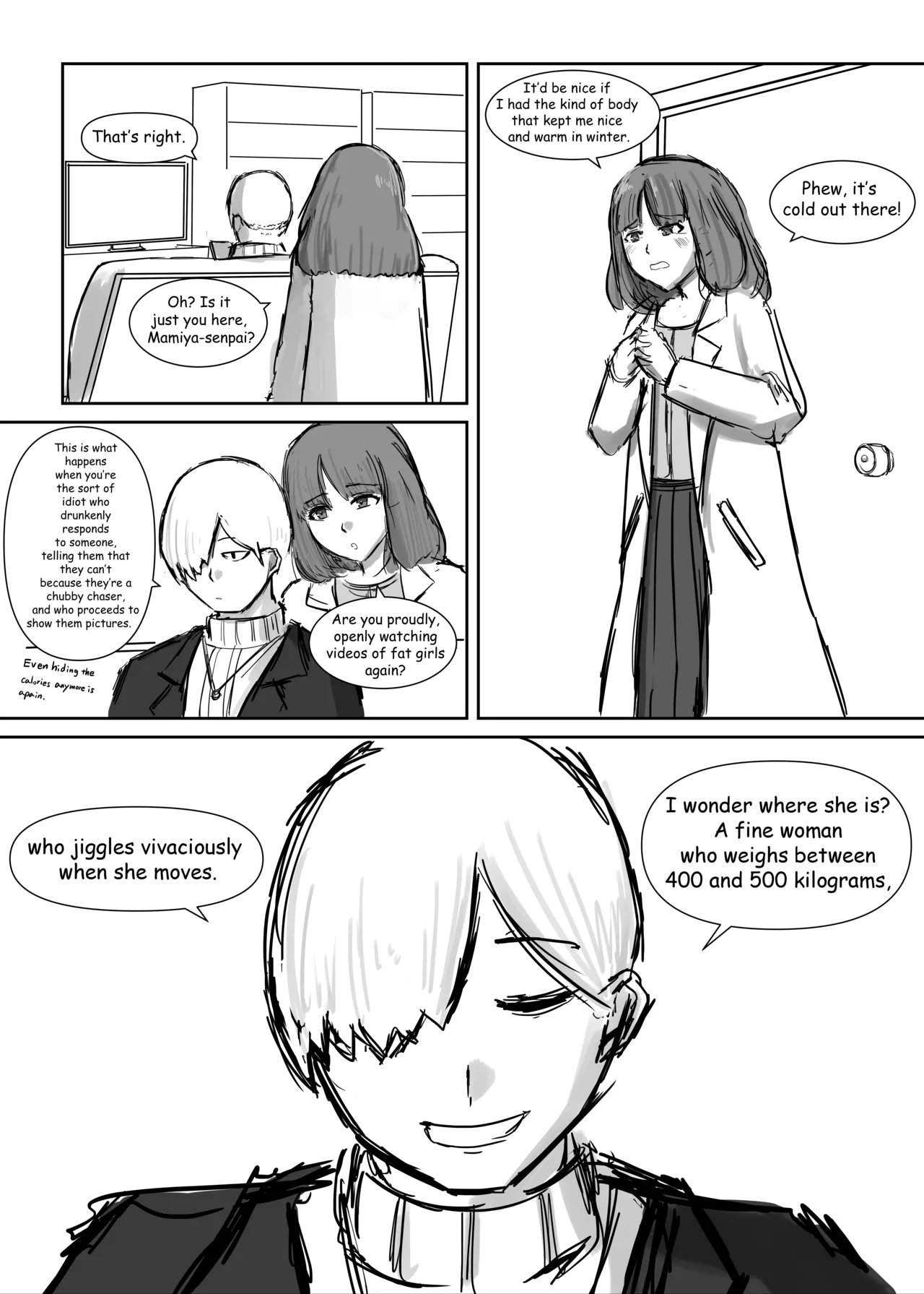 Getting fat to force you to take care of me page 1 full