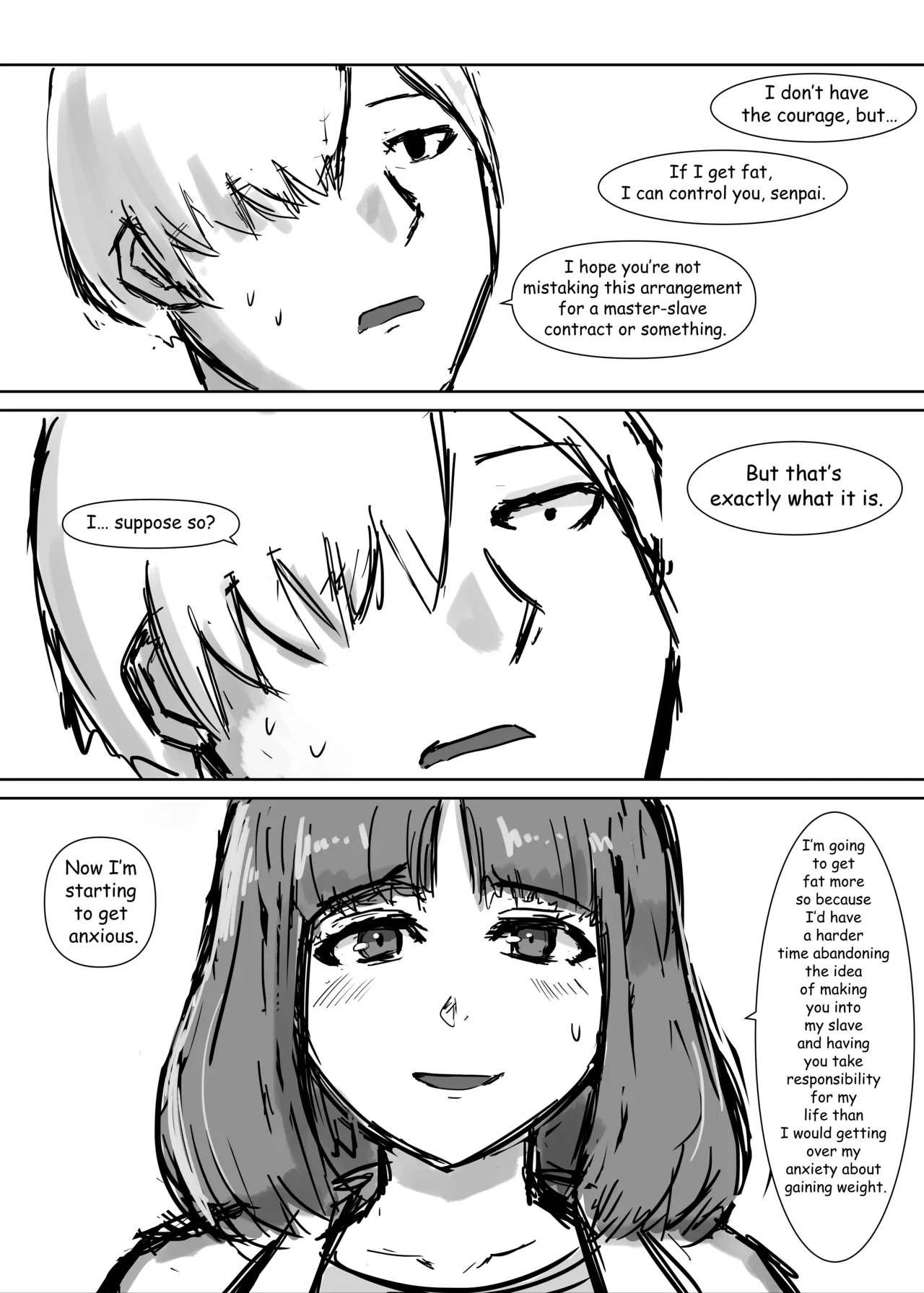 Getting fat to force you to take care of me page 3 full