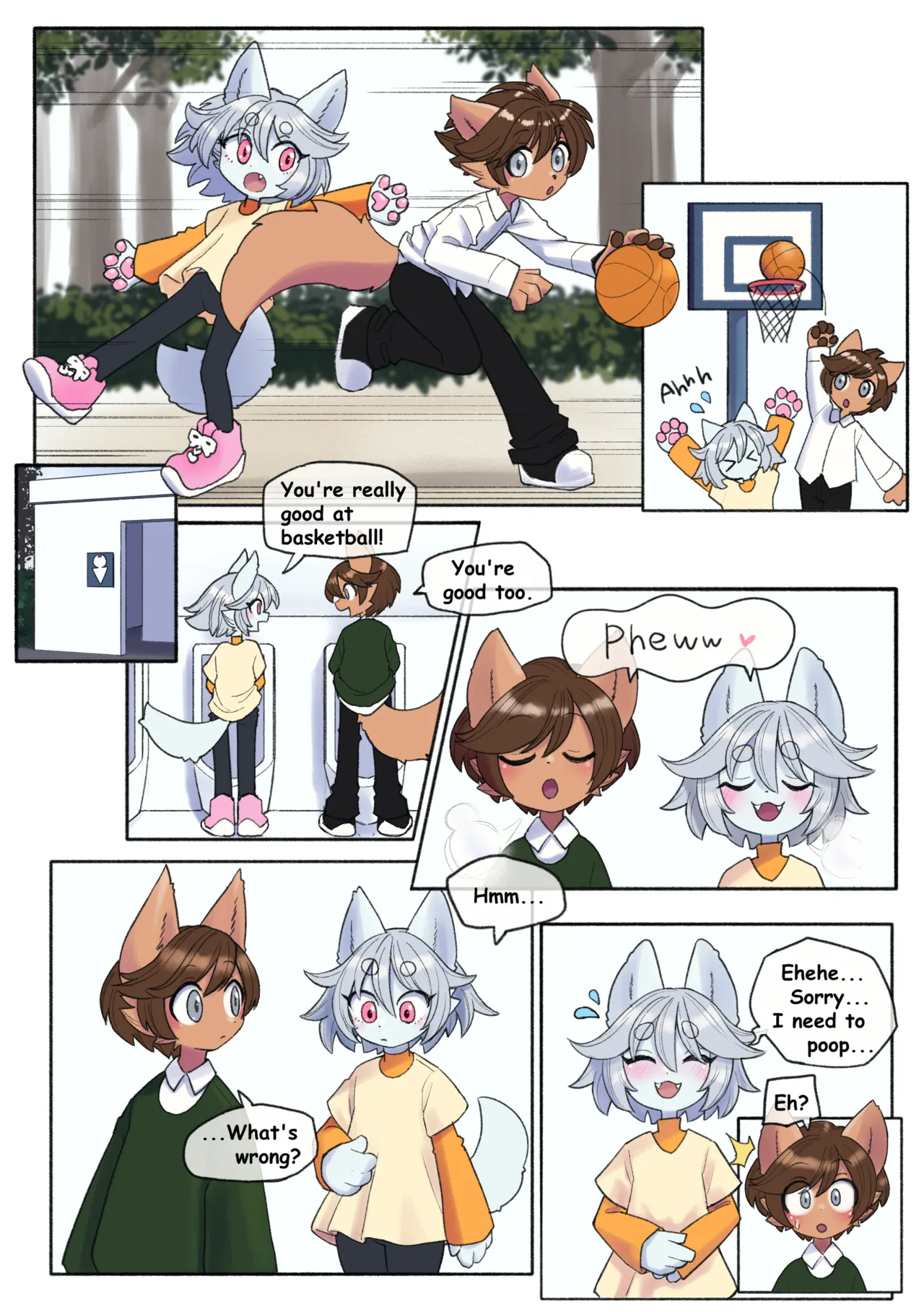 Male Kemono Pooping page 1 full