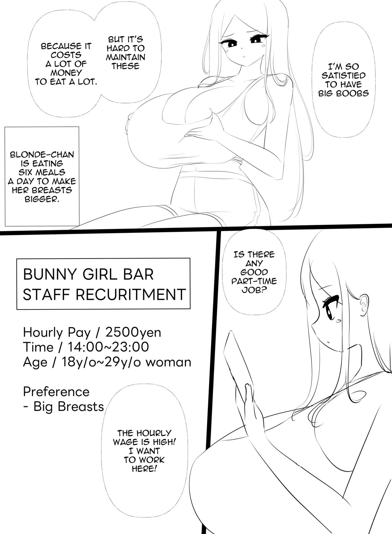 Nicorima's Breast Bunny Cafe page 1 full