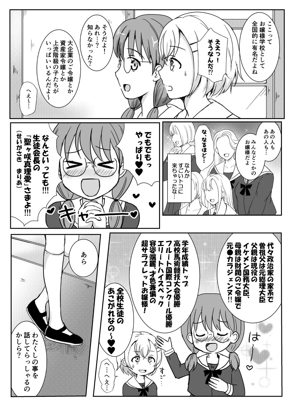 志望校に全落ちしたボクがお嬢様学校に入学した話 page 6 full