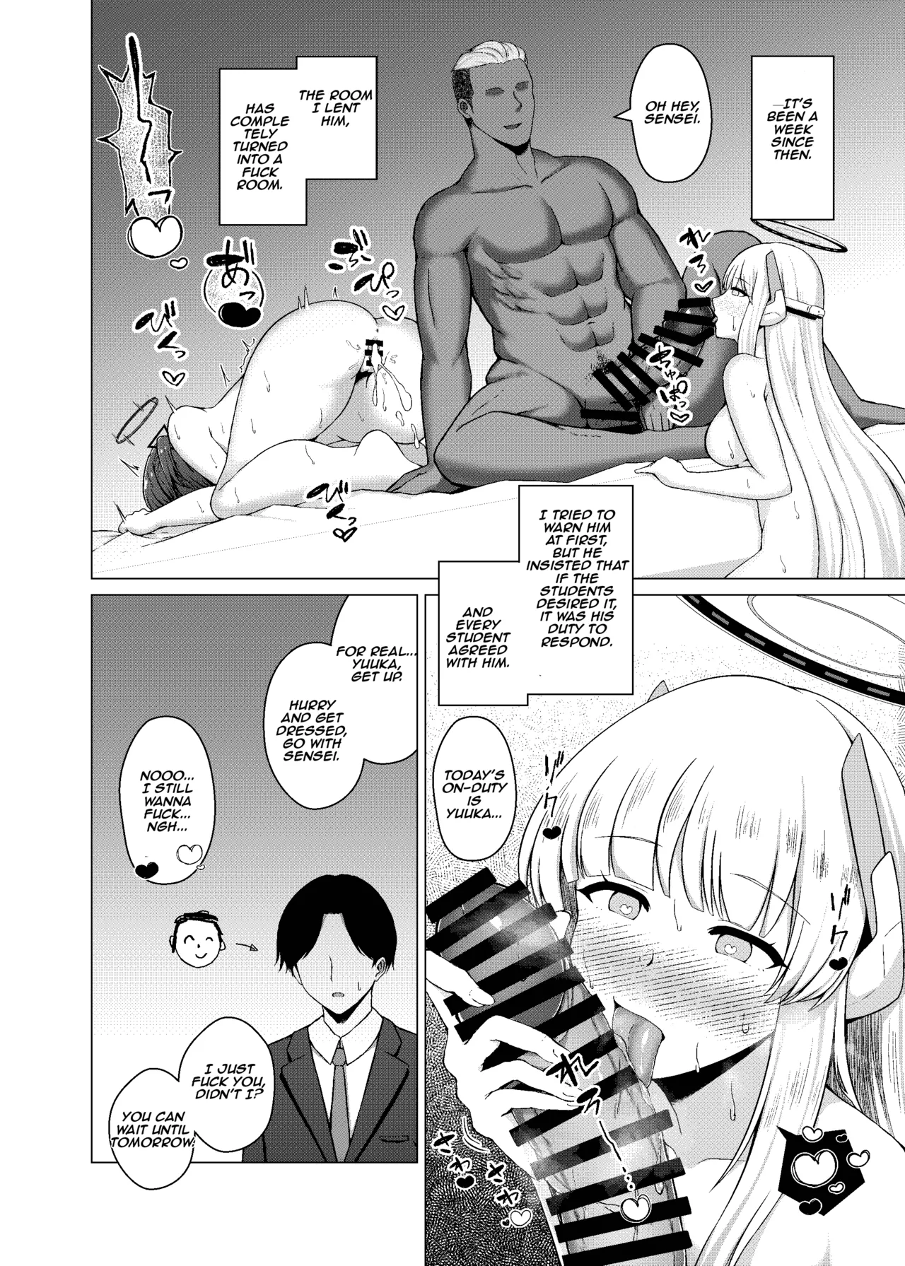 Buruaka NTR・BSS Manga | Blue Archive NTR・BSS themed manga page 2 full