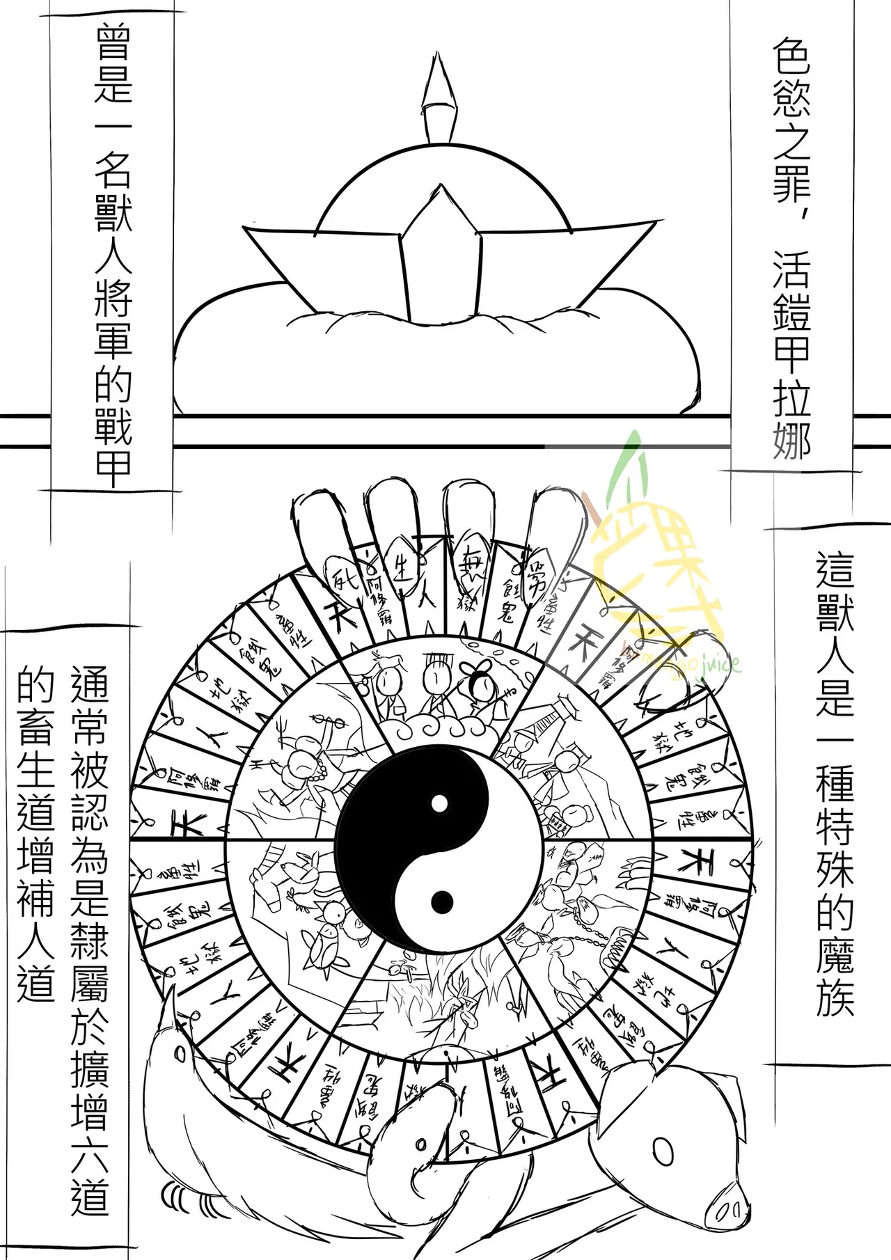 bamangojuice comic: The Birth of Lana page 2 full