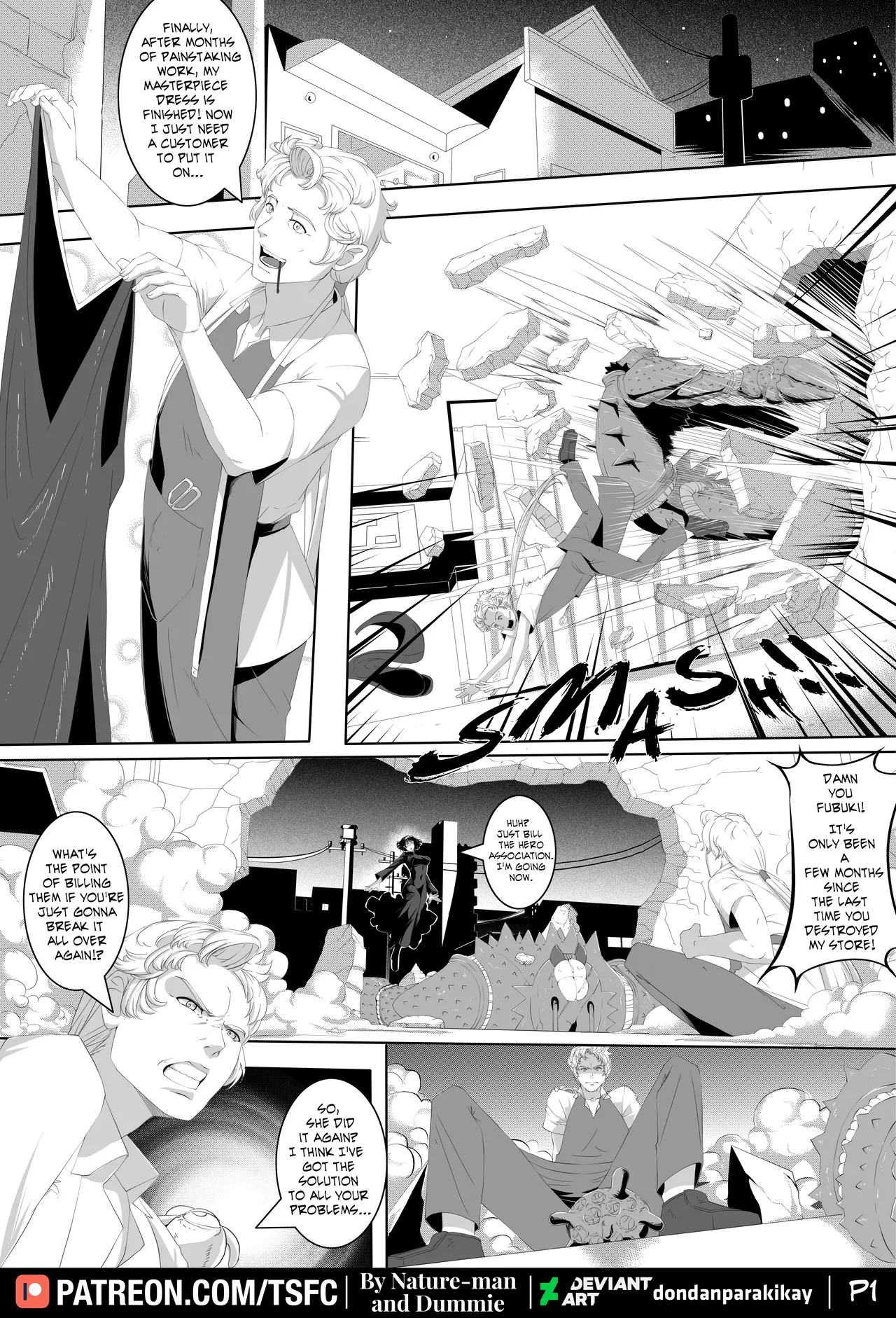 One Punch Man: Fubuki's Skin page 1 full