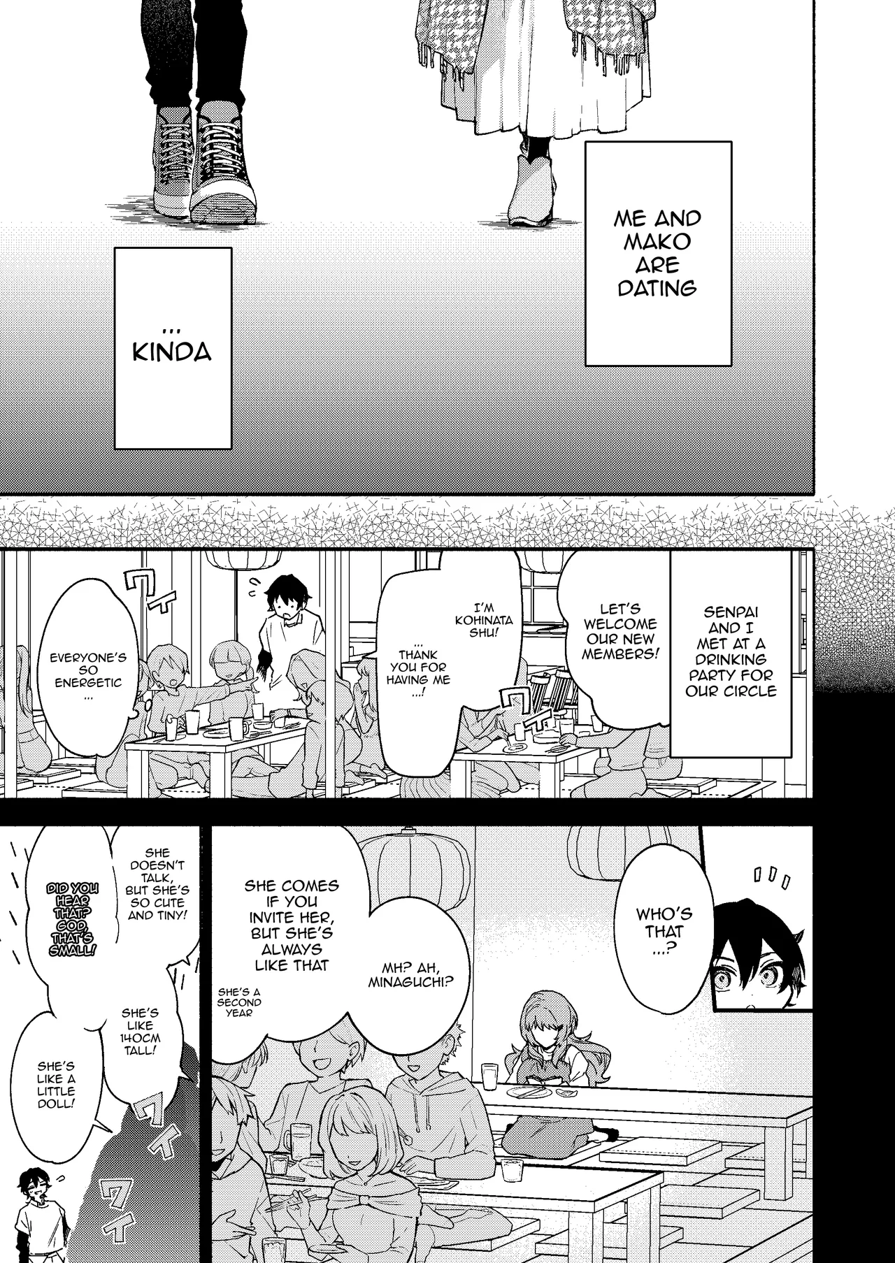 Mako-senpai ni Taberareru. ~Chiisakute Dekkai Ama Sado Senpai ni Otosareru~ | Eaten By Mako-senpai ~Falling To A Tiny But Huge Sadist Senpai~ page 5 full
