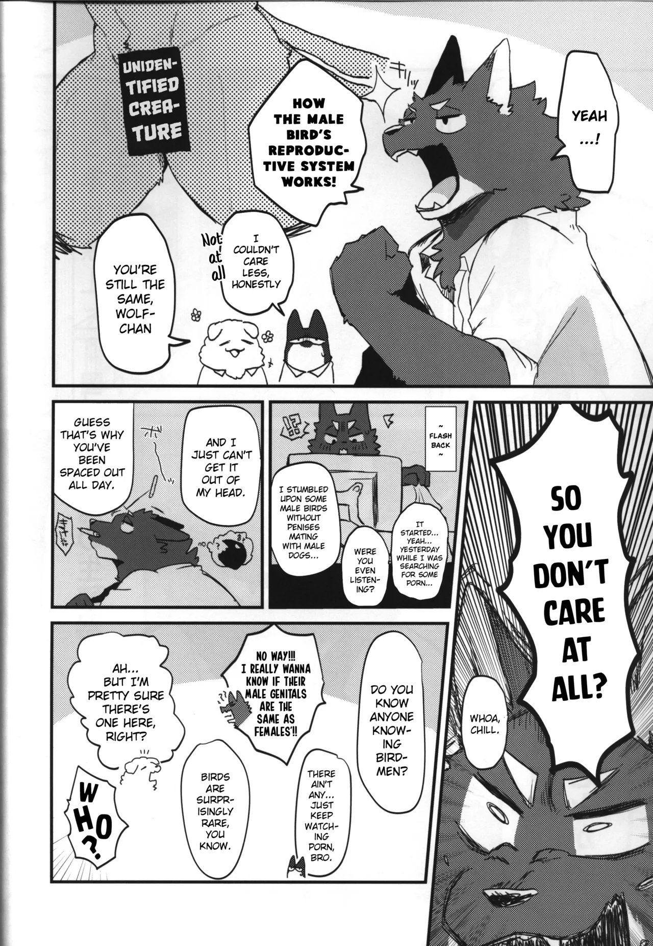 Adolescent Wolf x Bird!! page 6 full