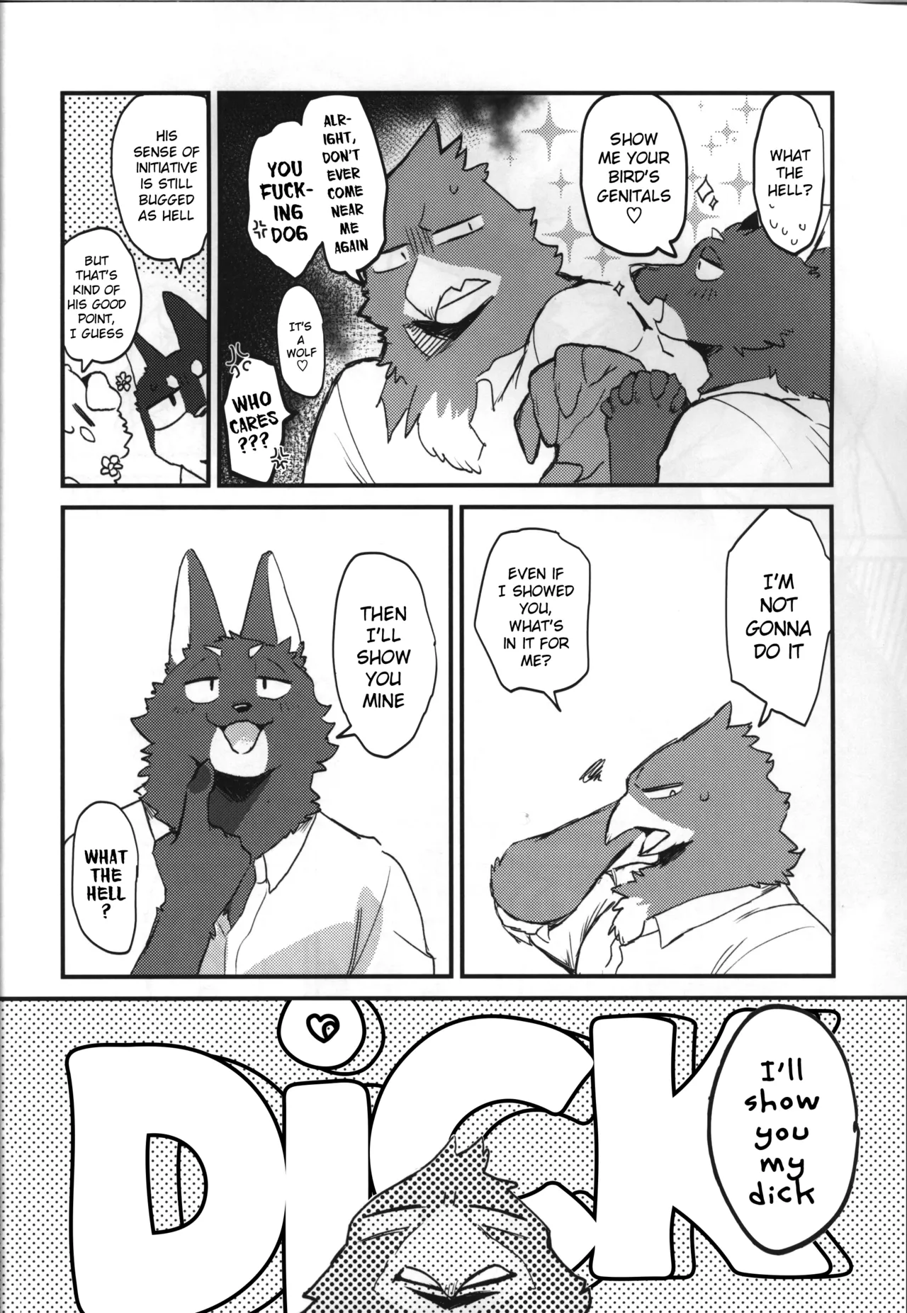 Adolescent Wolf x Bird!! page 8 full
