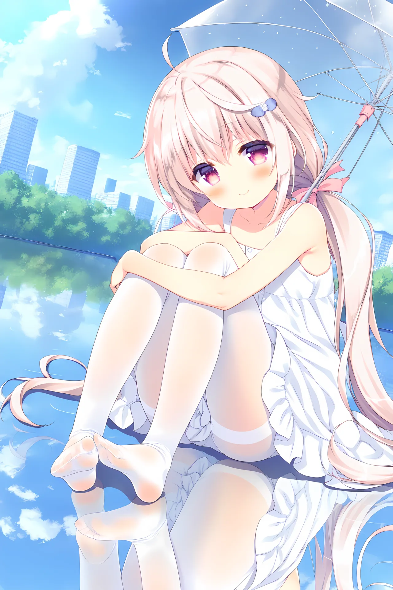 【シロバナ白丝】保健室のセンセーとシャボン玉中毒の助手 page 1 full