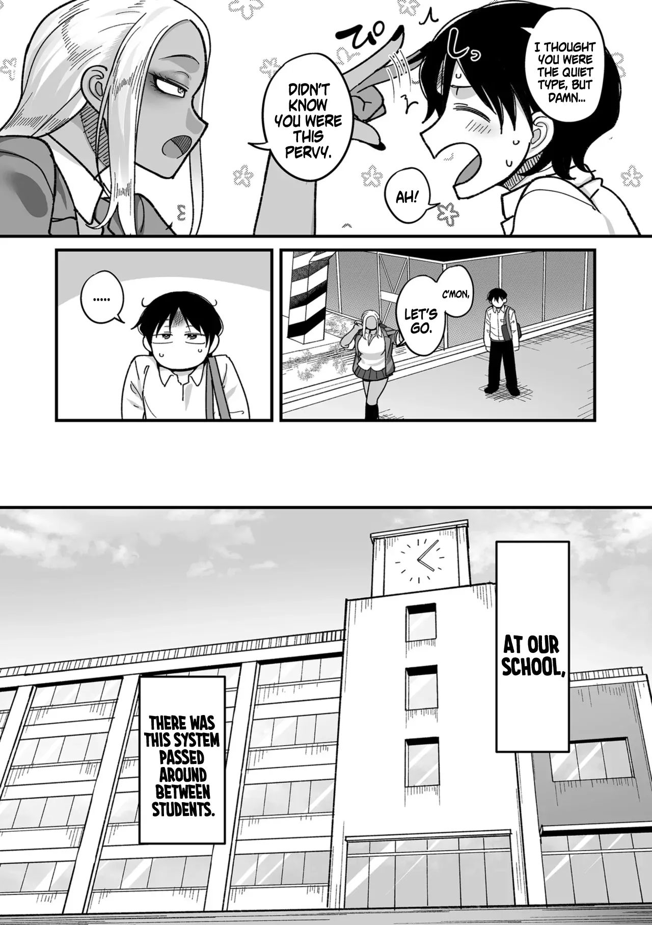 School Prostitution Journal  - Chapter 1: Kuro Gyaru Delinquent Okigawa page 4 full