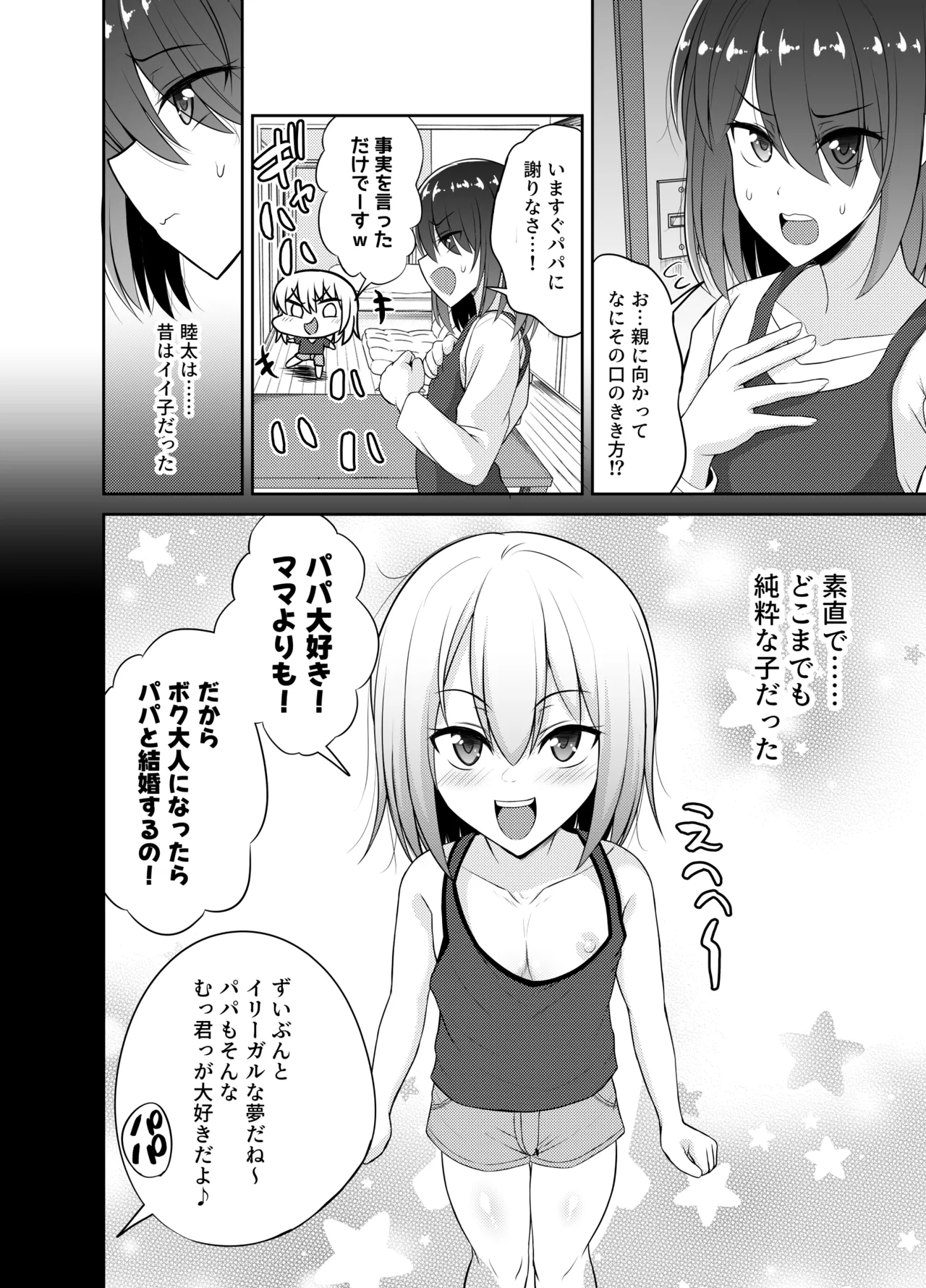 Incest☆Reject Papa-bou de Namaiki Musuko wo Shitsuke-tai ♪ page 4 full
