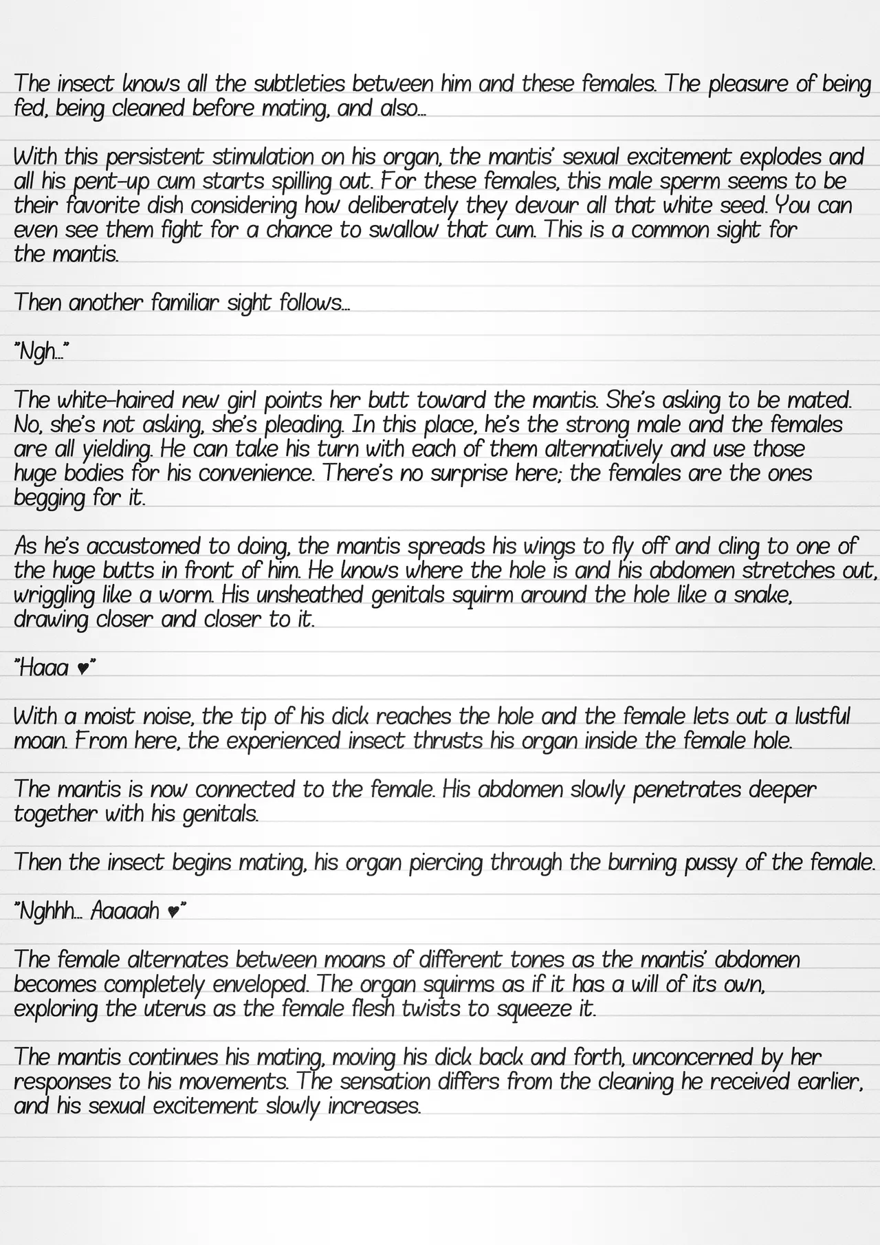 Misuke's Short Stories 30 - Sasara & Mantises page 3 full