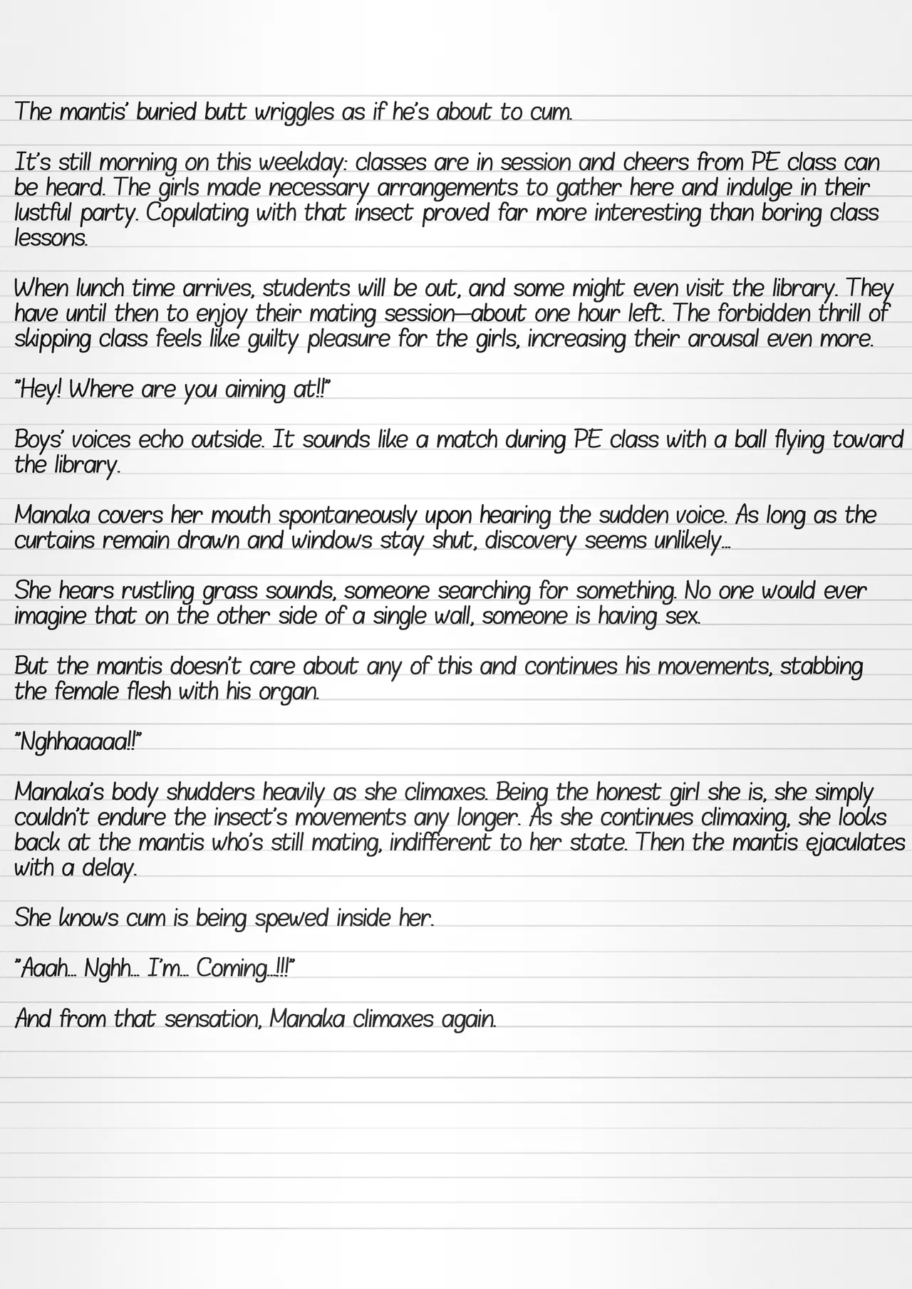 Misuke's Short Stories 30 - Sasara & Mantises page 8 full