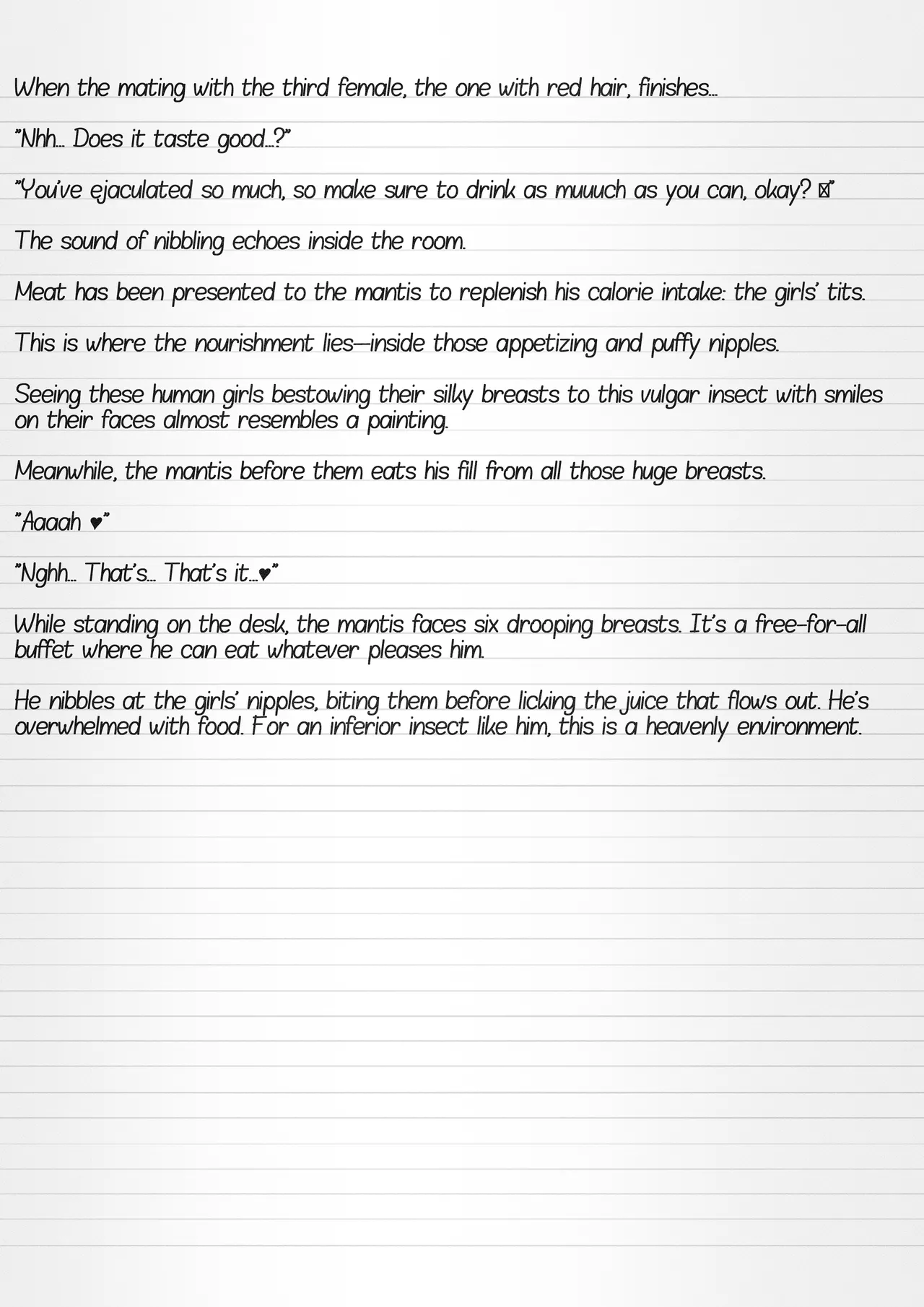 Misuke's Short Stories 30 - Sasara & Mantises page 9 full