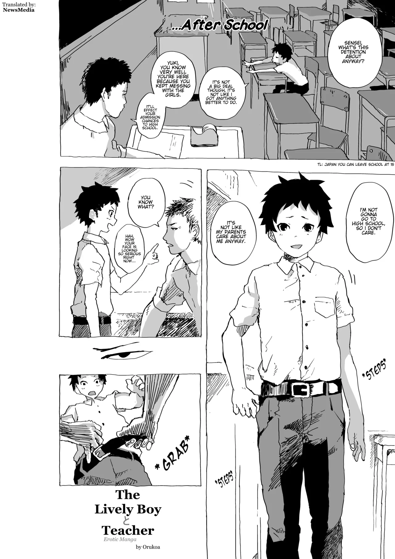 Genki Shounen to Sensei no Ero Manga | The Lively Boy x Teacher Erotic Manga page 1 full