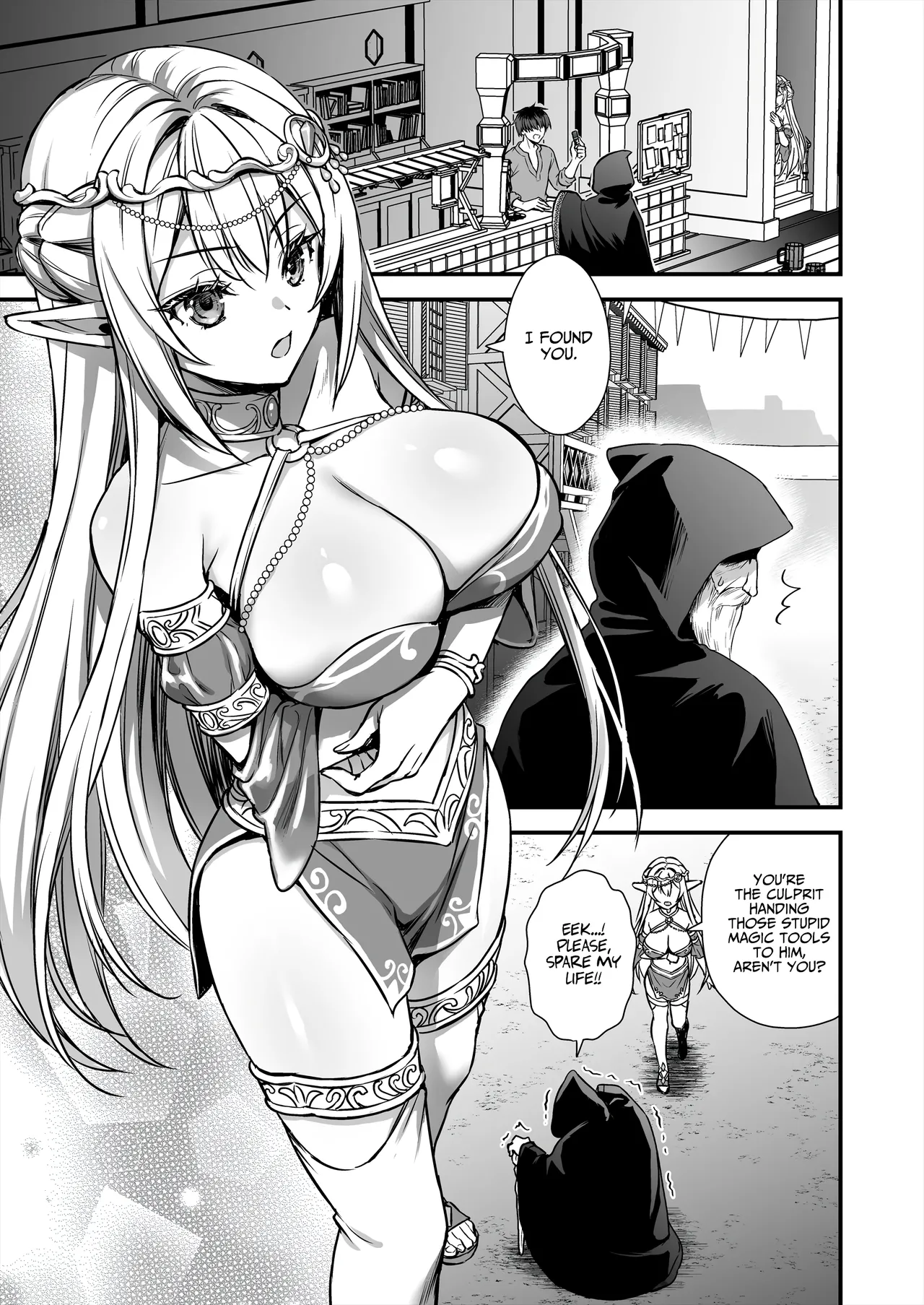 Isekai Elf Hatsujou no Magan 9 ~Maanwa Gohoushi Hen~ | Otherworldly Elf's Demon Eye of Arousal 9 ~Cursed Bracelet Service Arc~ page 2 full