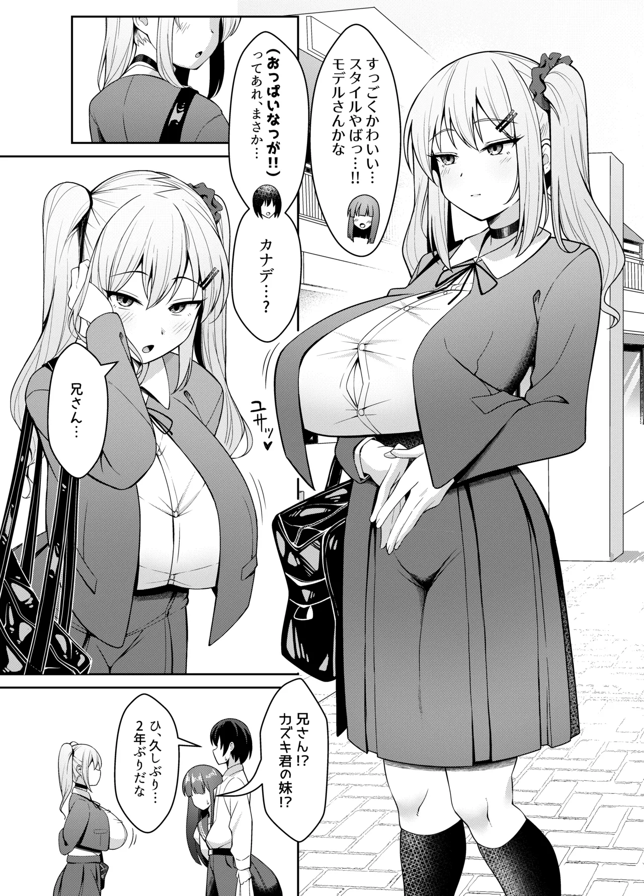 兄ラブ高湿度長乳妹に迫られて孕ませちゃう話 page 3 full