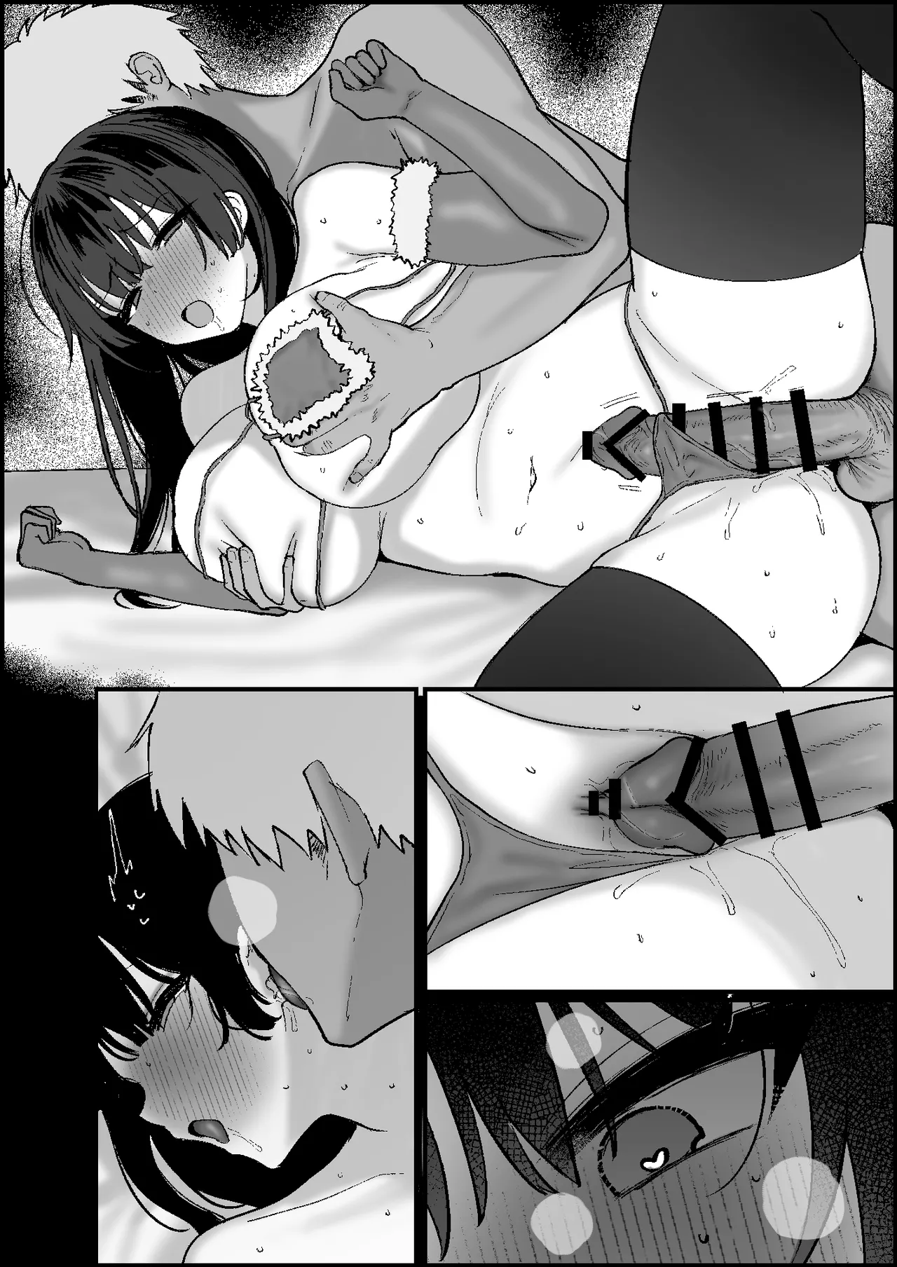 Jakusha Dansei kara Kane o Makiageteiru Mojo Eigyou Haishinsha, Christmas wa Haishin o Suppokashite Kyousha no Osu no Sefri-kun to Nettori Dosukebe Ecchi | Single woman streamer that scams people off their money having hot steamy sex with her strong-male sex friend after breaking her promise of streaming through Christmas Eve page 8 full