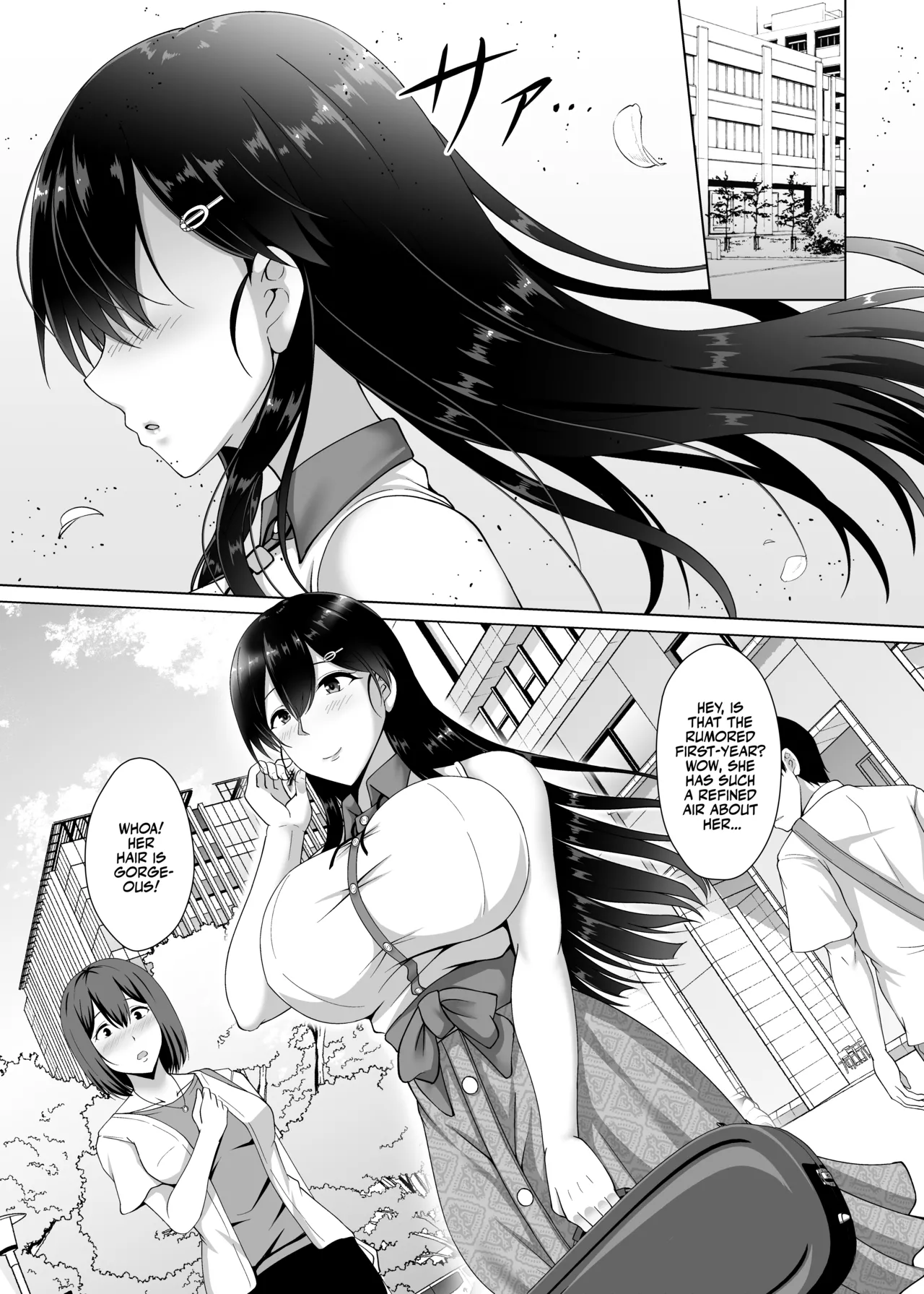 Kanojo ga Kami o Someta Wake ~Kataomoi no Seiso Kurokami Ojou-sama ga Boku no Shiranai Tokoro de Otoko no Aji o Oboeru Hanashi~ | The Real Reason She Changed Her Hair page 3 full