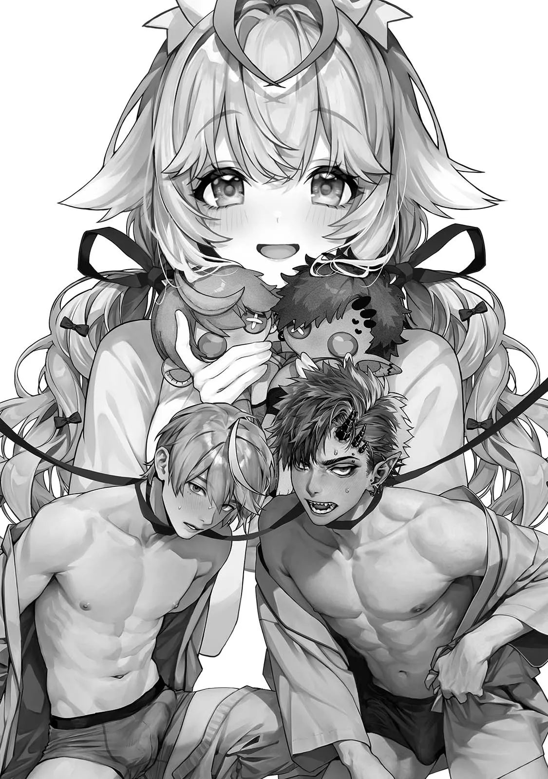 Raburi Ah! Motomo Kimi ga Bokura to Kankaku Kyouyuu Suru Ningyou wo Moteasondara~ 3 page 2 full