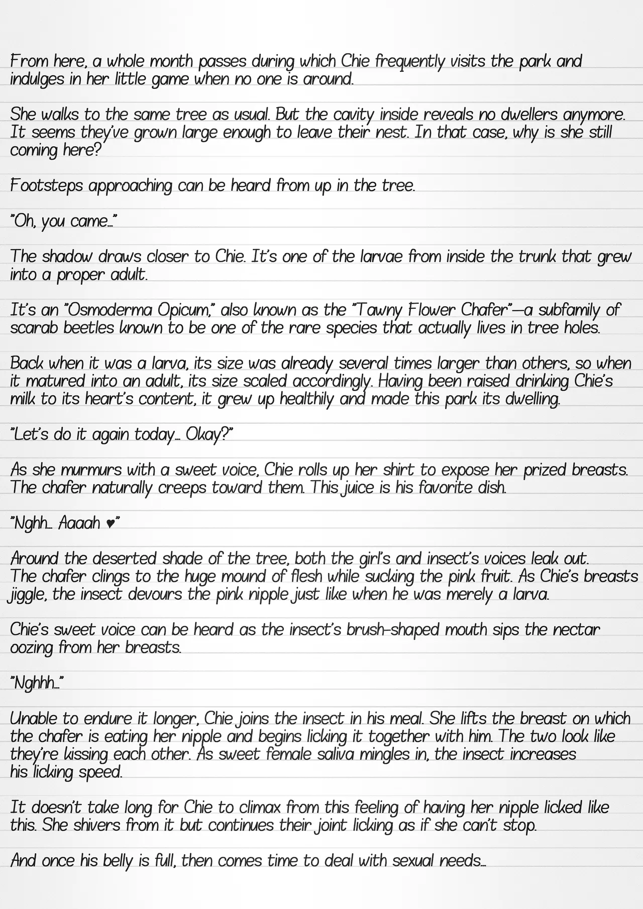 Misuke's Short Stories 29 - Chie & Flower Chafers page 7 full