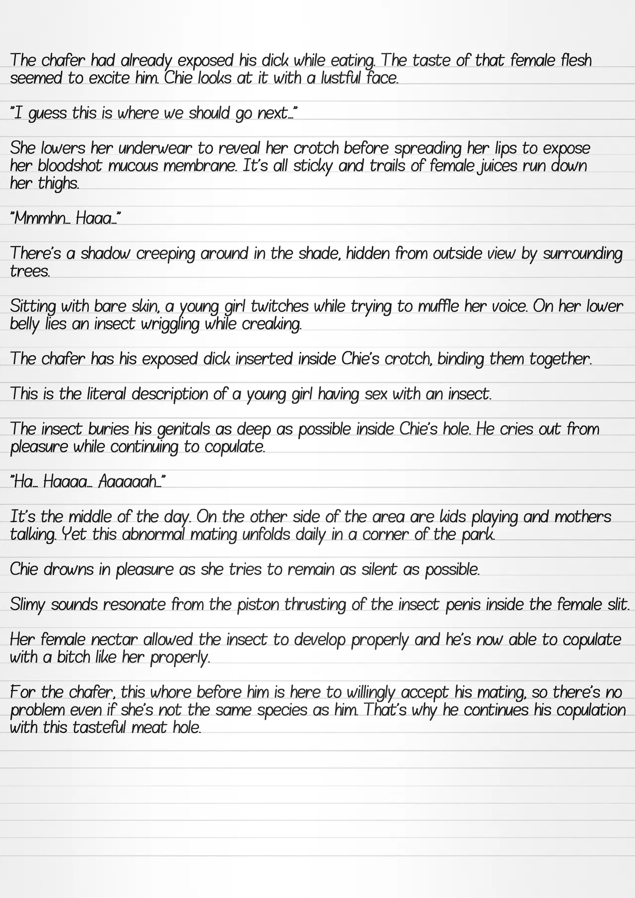 Misuke's Short Stories 29 - Chie & Flower Chafers page 8 full