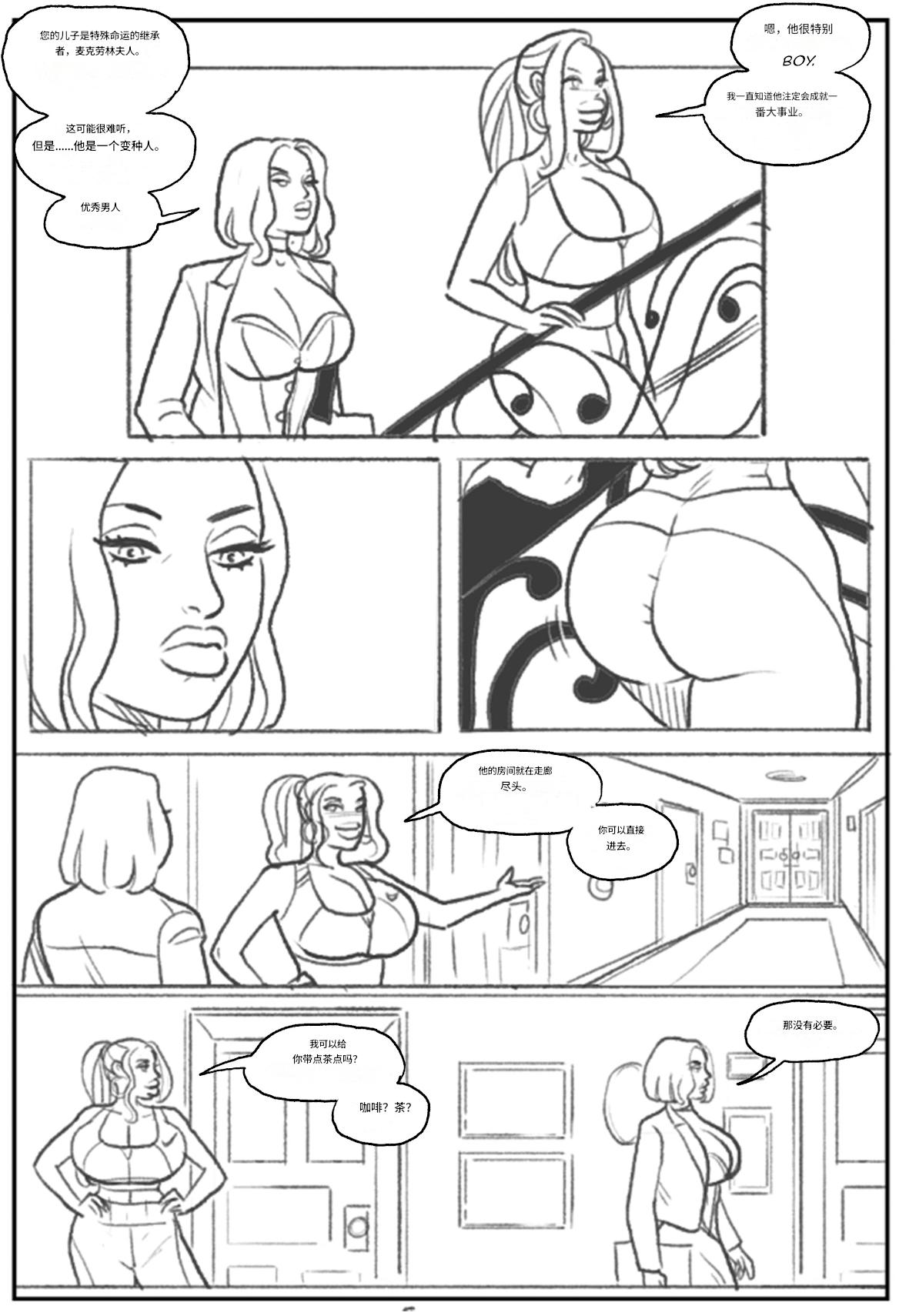 Emma Frost bimbofication 个人机翻 page 6 full
