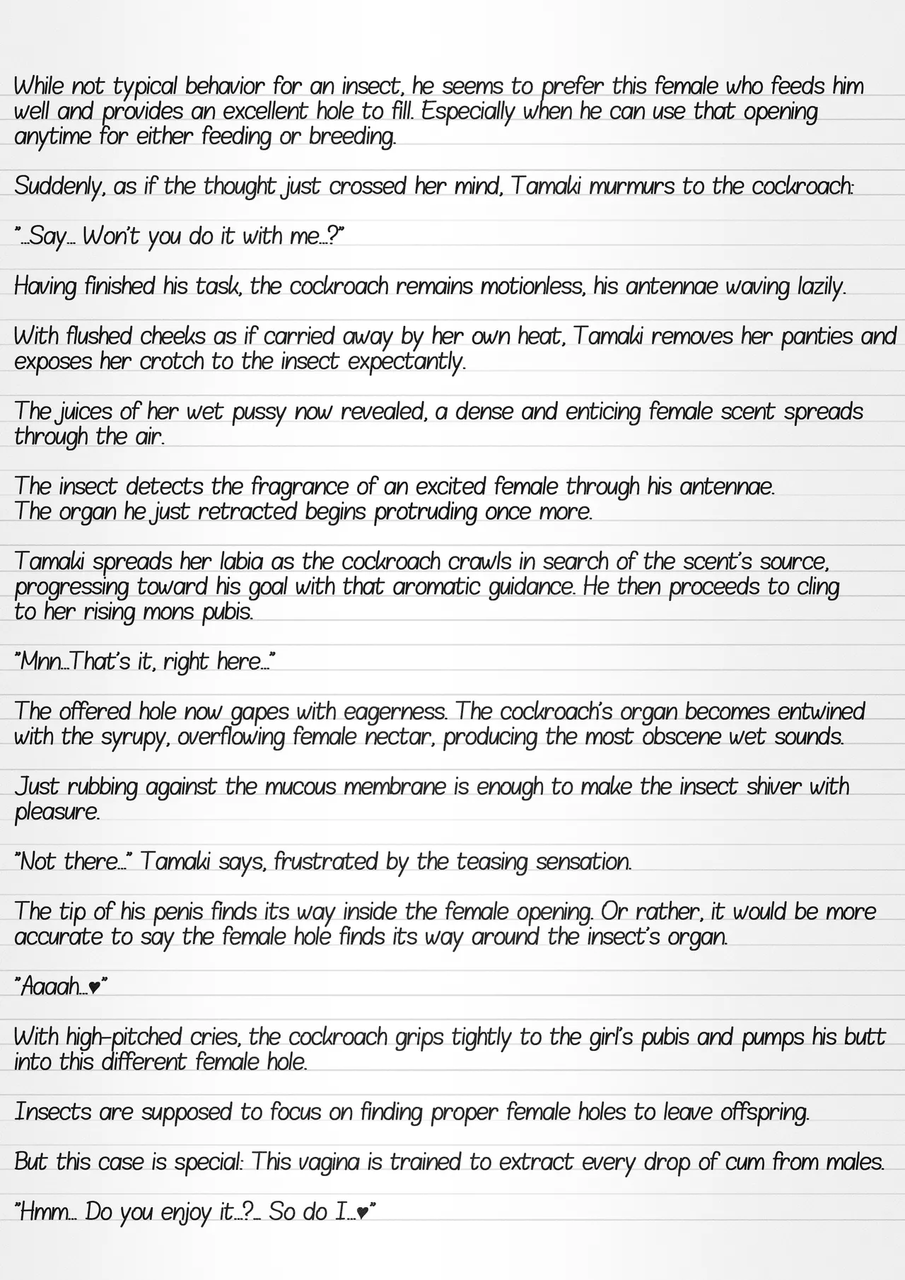 Misuke's Short Stories #32 - Tamaki & A Cockroach Swarm page 10 full