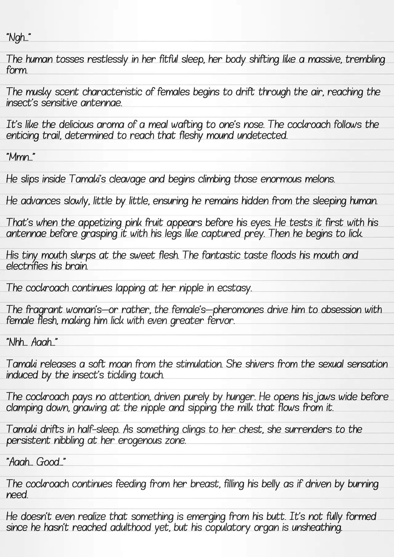 Misuke's Short Stories #32 - Tamaki & A Cockroach Swarm page 3 full