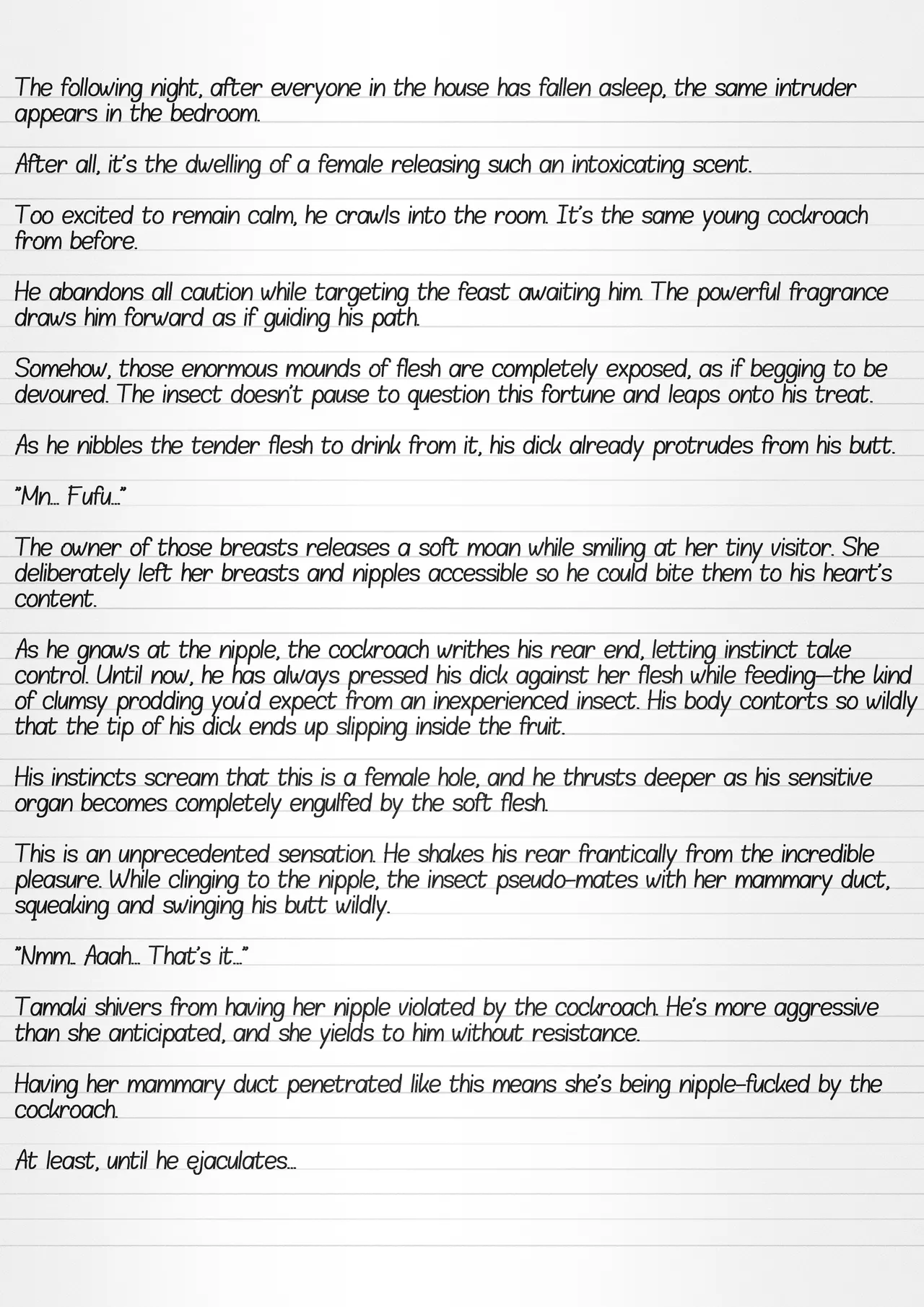 Misuke's Short Stories #32 - Tamaki & A Cockroach Swarm page 6 full