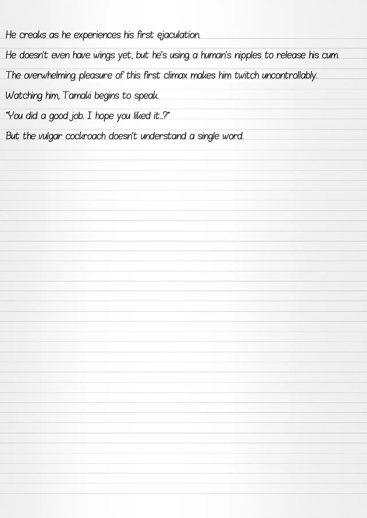 Misuke's Short Stories #32 - Tamaki & A Cockroach Swarm page 7 full