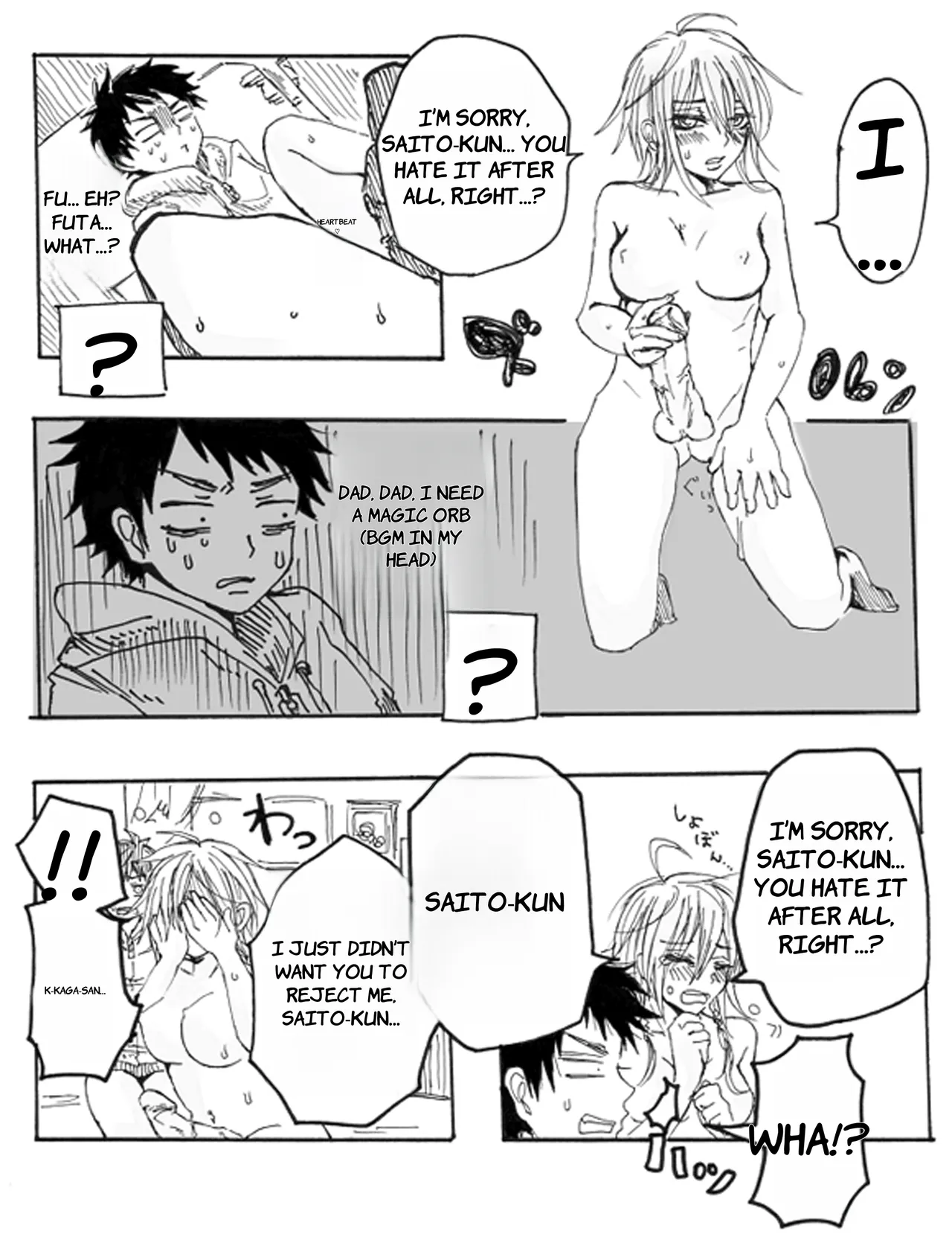 Note Man x Futanari - English page 6 full
