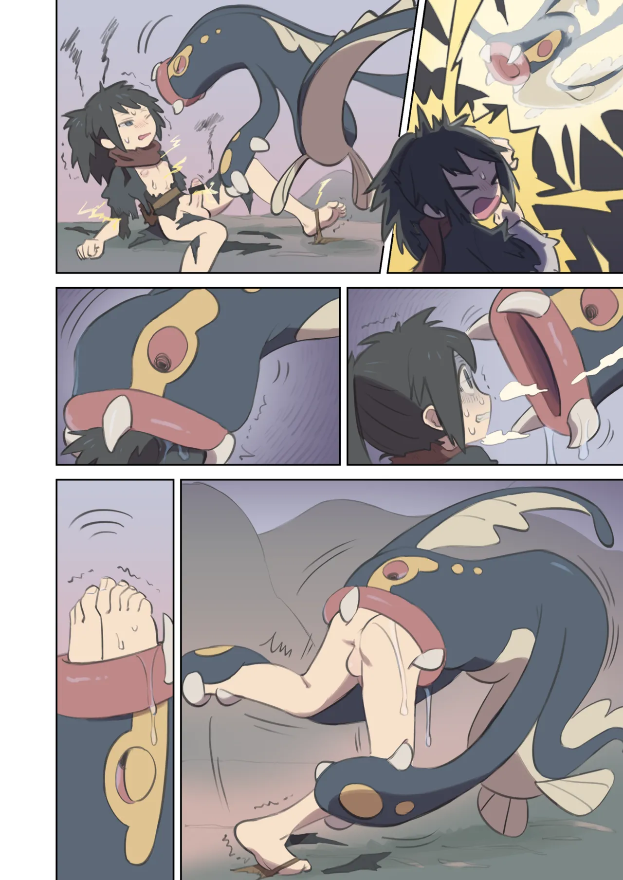 Shibirudon ni Henshin shita Metamon to Teru  no VORE Manga page 2 full