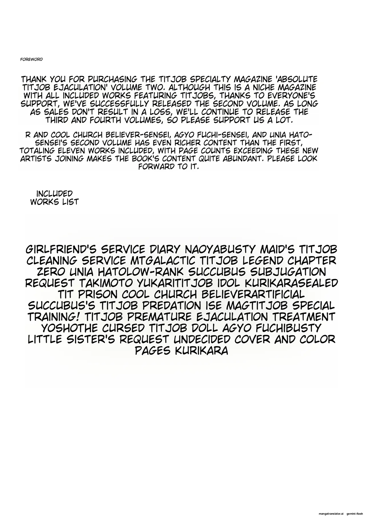 Paizuri Senmon Zasshi "Zettai Chichi Kyousha" Vol. 2 page 4 full