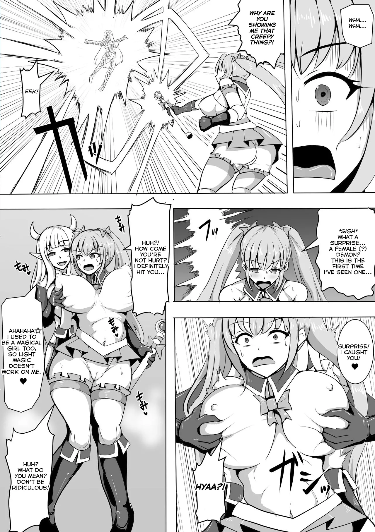 Magical Girl MagiPeach ~Futanari Transformation Curse~ page 6 full