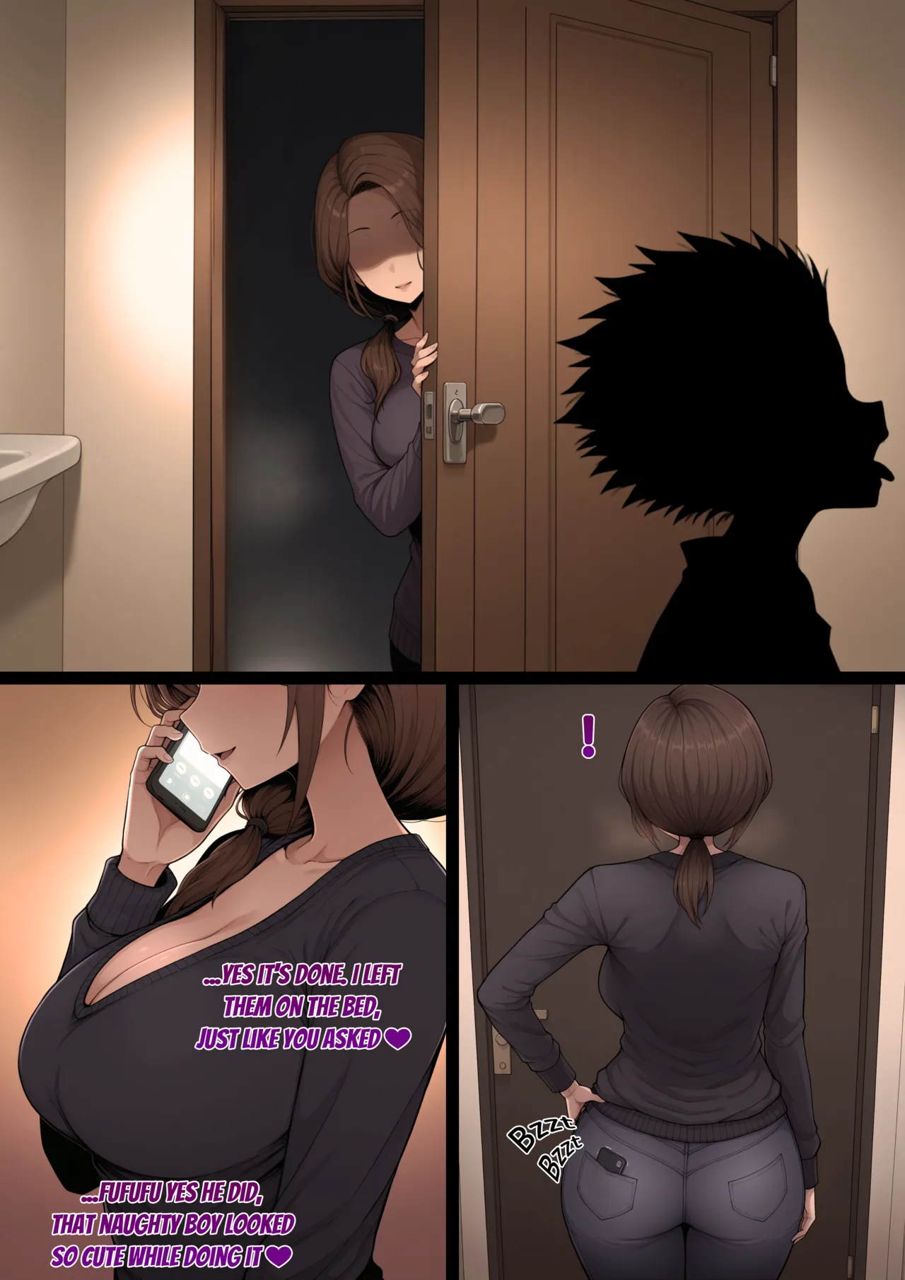 Kokujin no Tenkousei NTR ru Chapter 5.5 "Mom's Panties" page 5 full