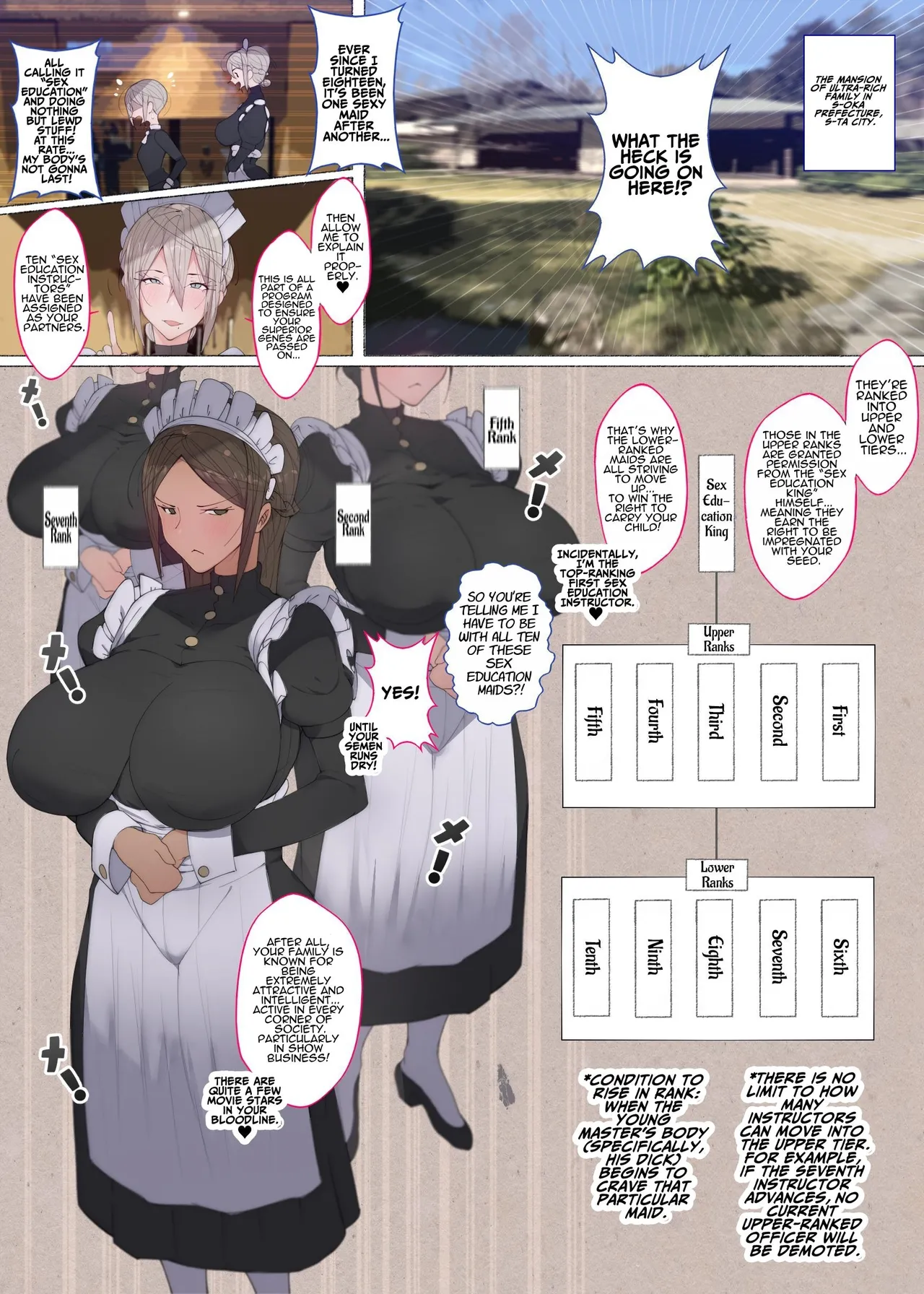 The Master Gets Squeezed By His Lusty Maids!! page 7 full