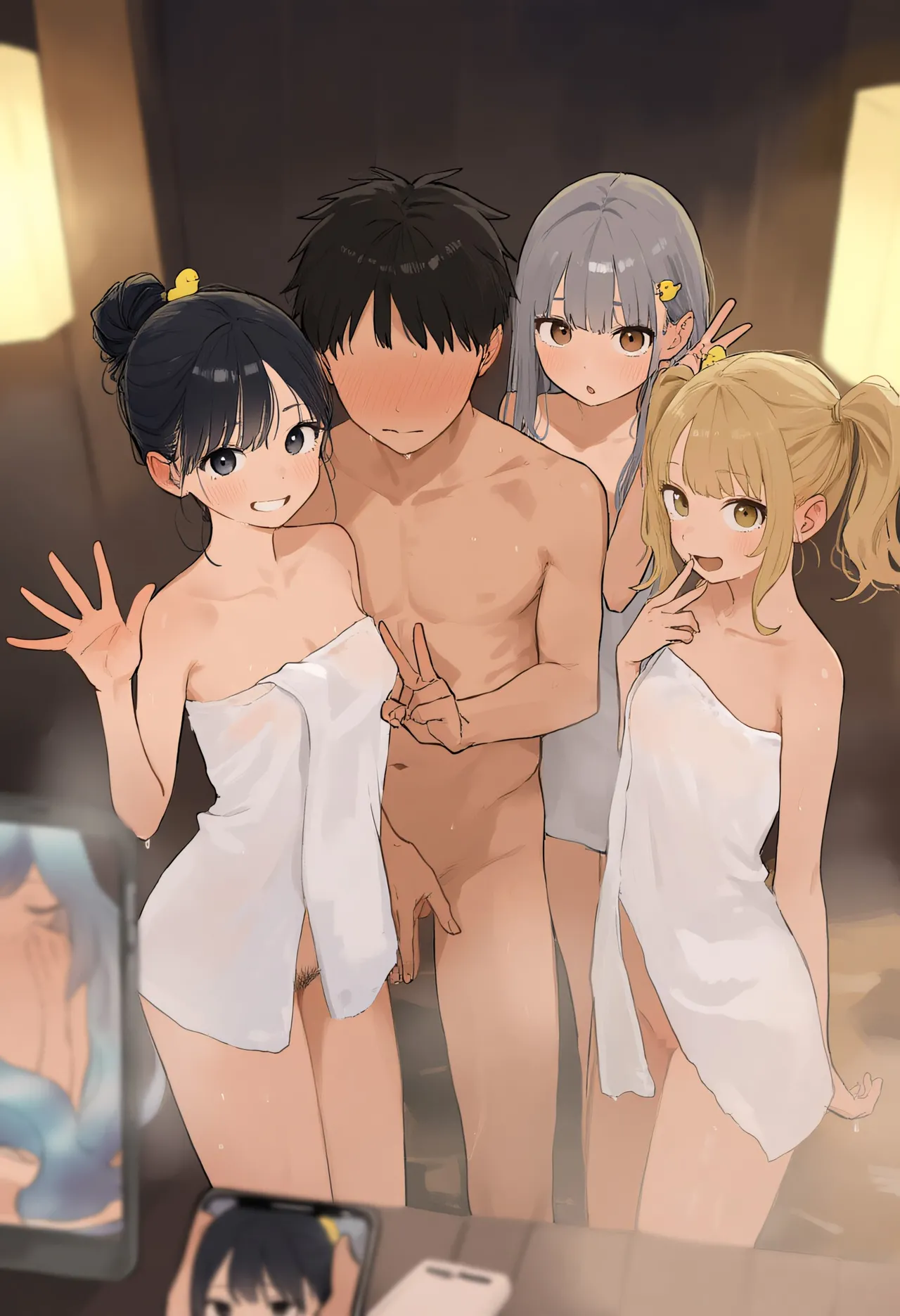 修学旅行で混浴 集合写真 100枚 +  文化祭メイド喫茶 巨乳と貧乳を比較しよう 141枚 page 10 full