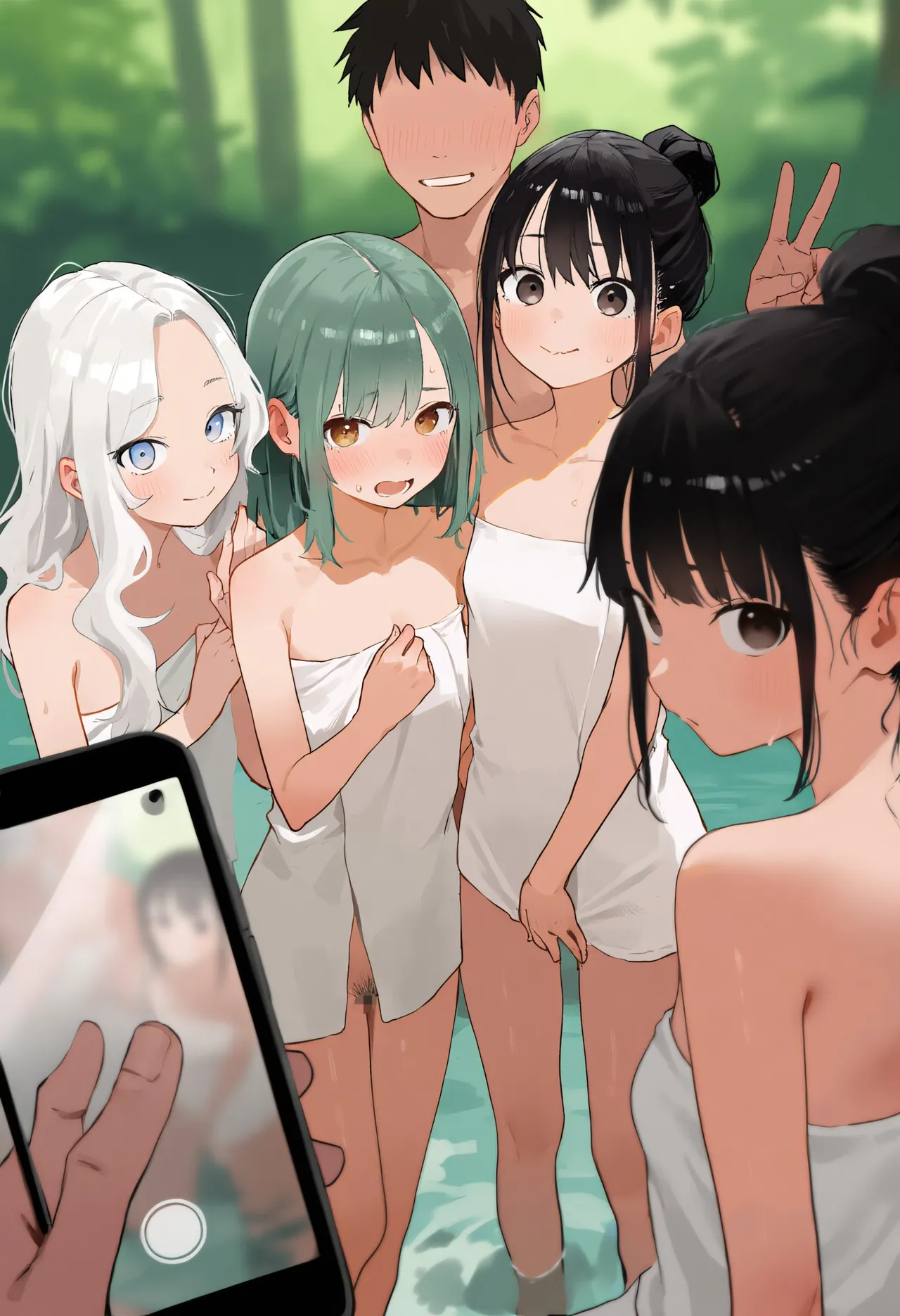 修学旅行で混浴 集合写真 100枚 +  文化祭メイド喫茶 巨乳と貧乳を比較しよう 141枚 page 2 full