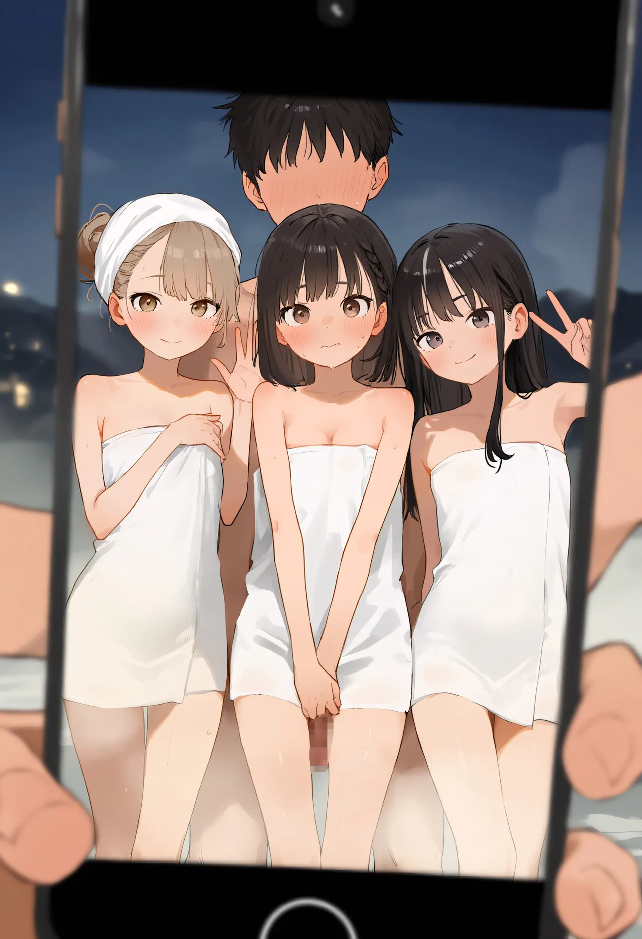 修学旅行で混浴 集合写真 100枚 +  文化祭メイド喫茶 巨乳と貧乳を比較しよう 141枚 page 4 full