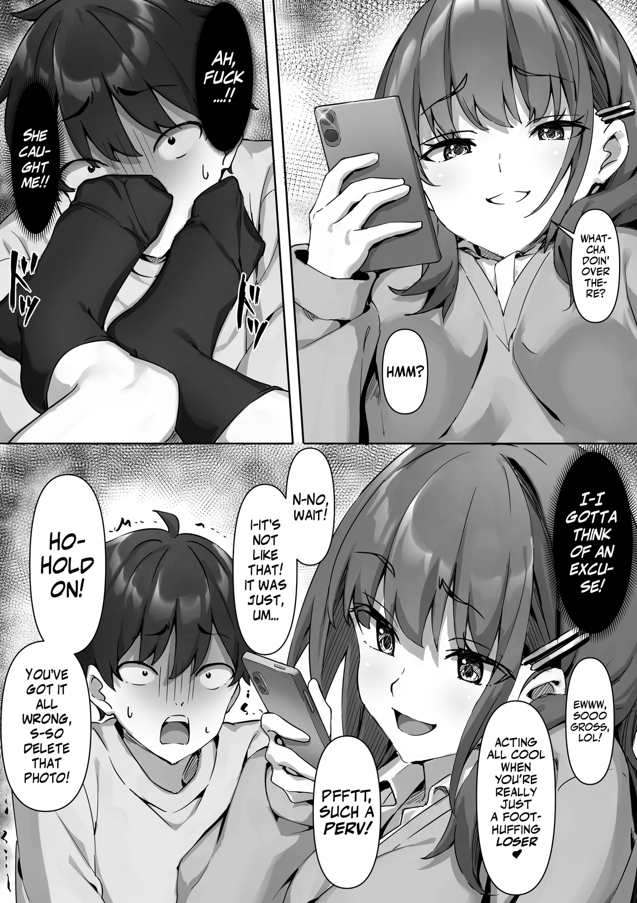 The Story of a Masochist Punished for Secretly Sniffing His Female Classmate's Feet | Kurasu no Joshi no Ashi wo Katteni Kaida Mazo ni Batsu ga Kudaru Hanashi page 5 full