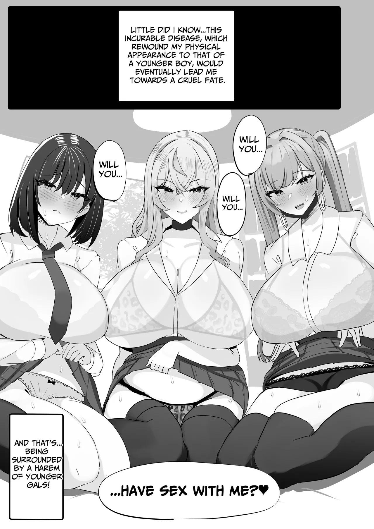 Toshishita Dekapai Gal Harem ni Kakowaremakuru | Surrounded by a Harem of Younger Gals with Huge Tits page 5 full