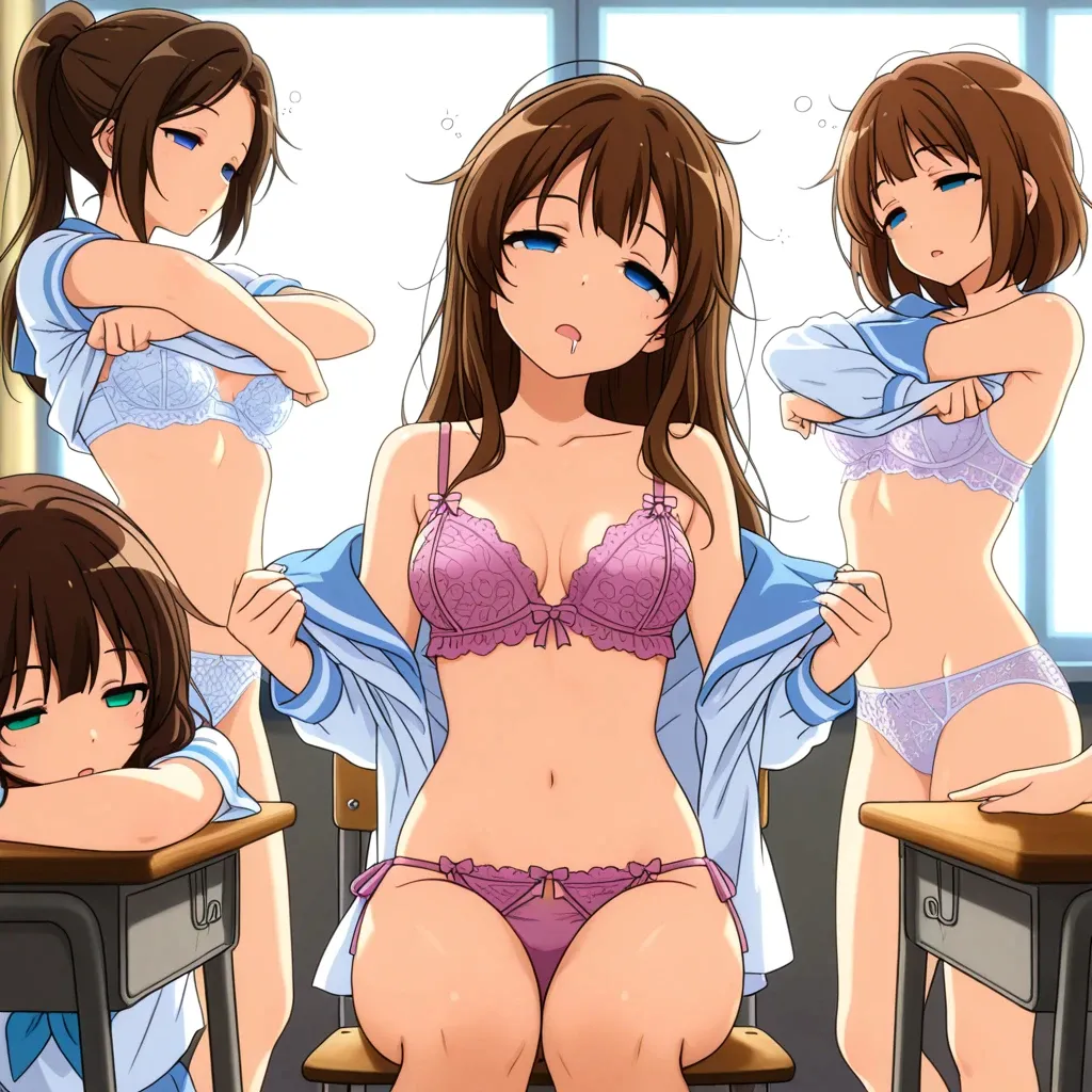 JKs who are hypnotized by a group and take off their uniforms page 1 full