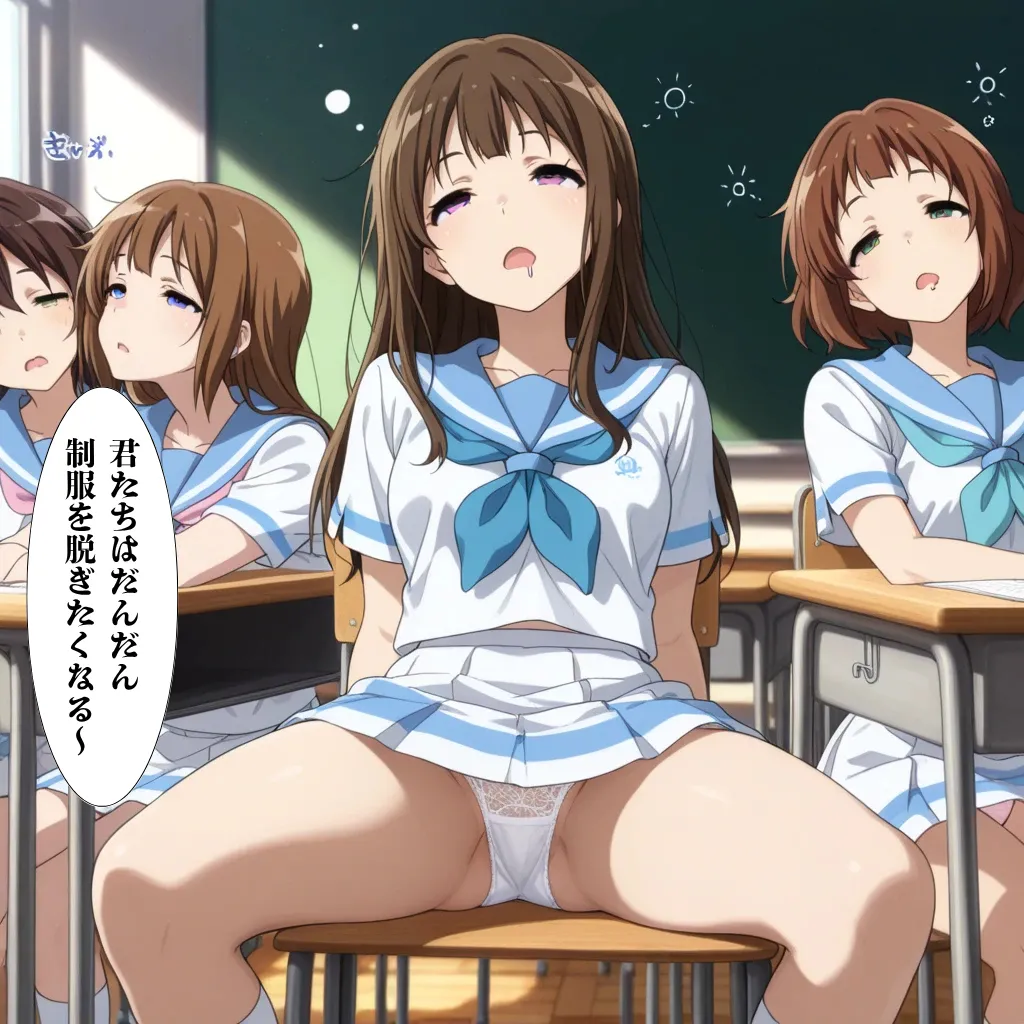 JKs who are hypnotized by a group and take off their uniforms page 2 full