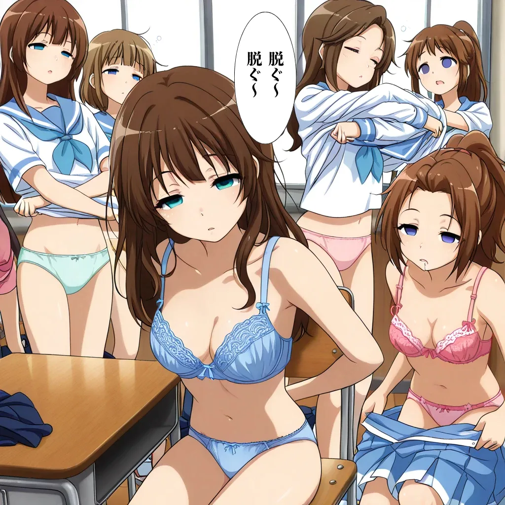 JKs who are hypnotized by a group and take off their uniforms page 6 full