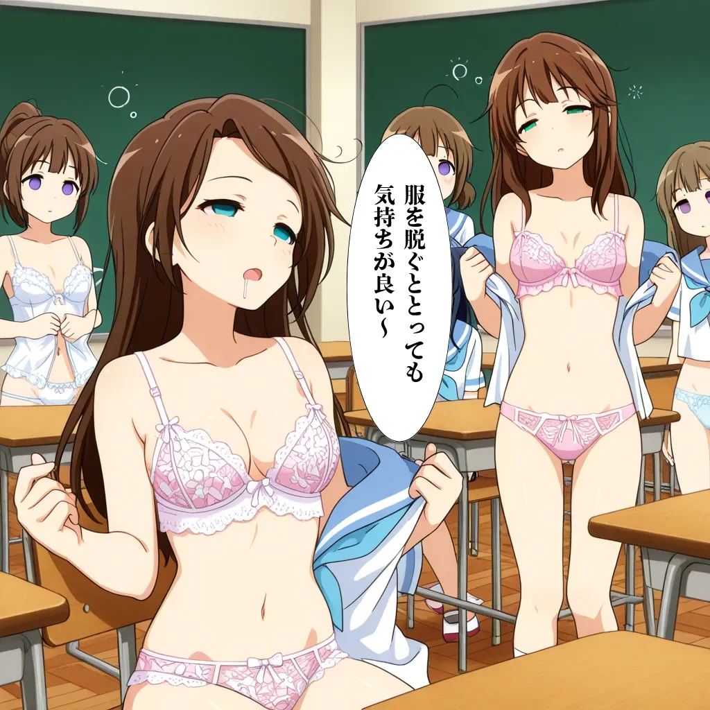 JKs who are hypnotized by a group and take off their uniforms page 7 full