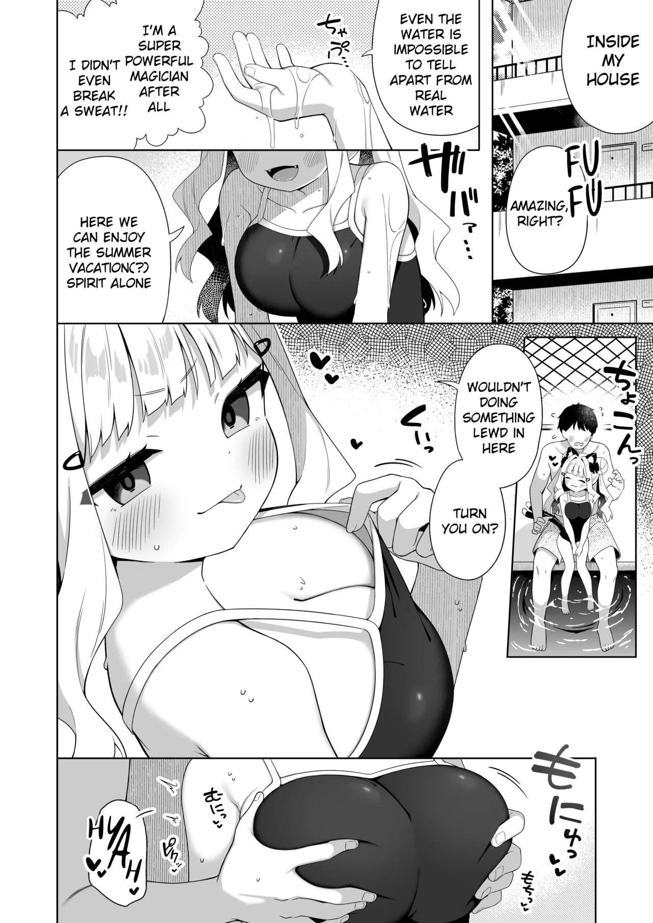Chinmai Dekapai Nekomimi-chan to Mizugi Ecchi suru Hon page 3 full